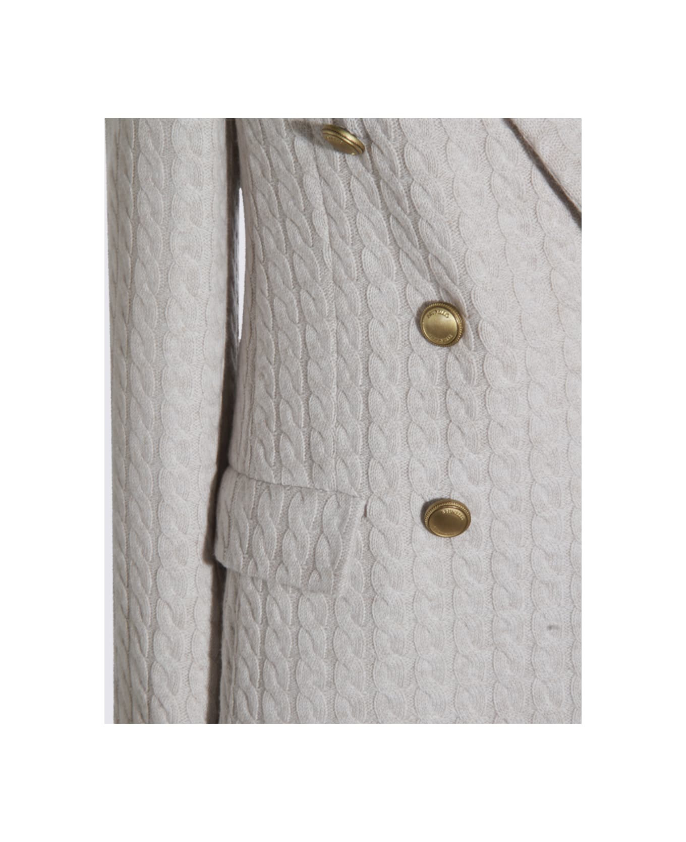 Light Grey Cashmere Blazer - 4