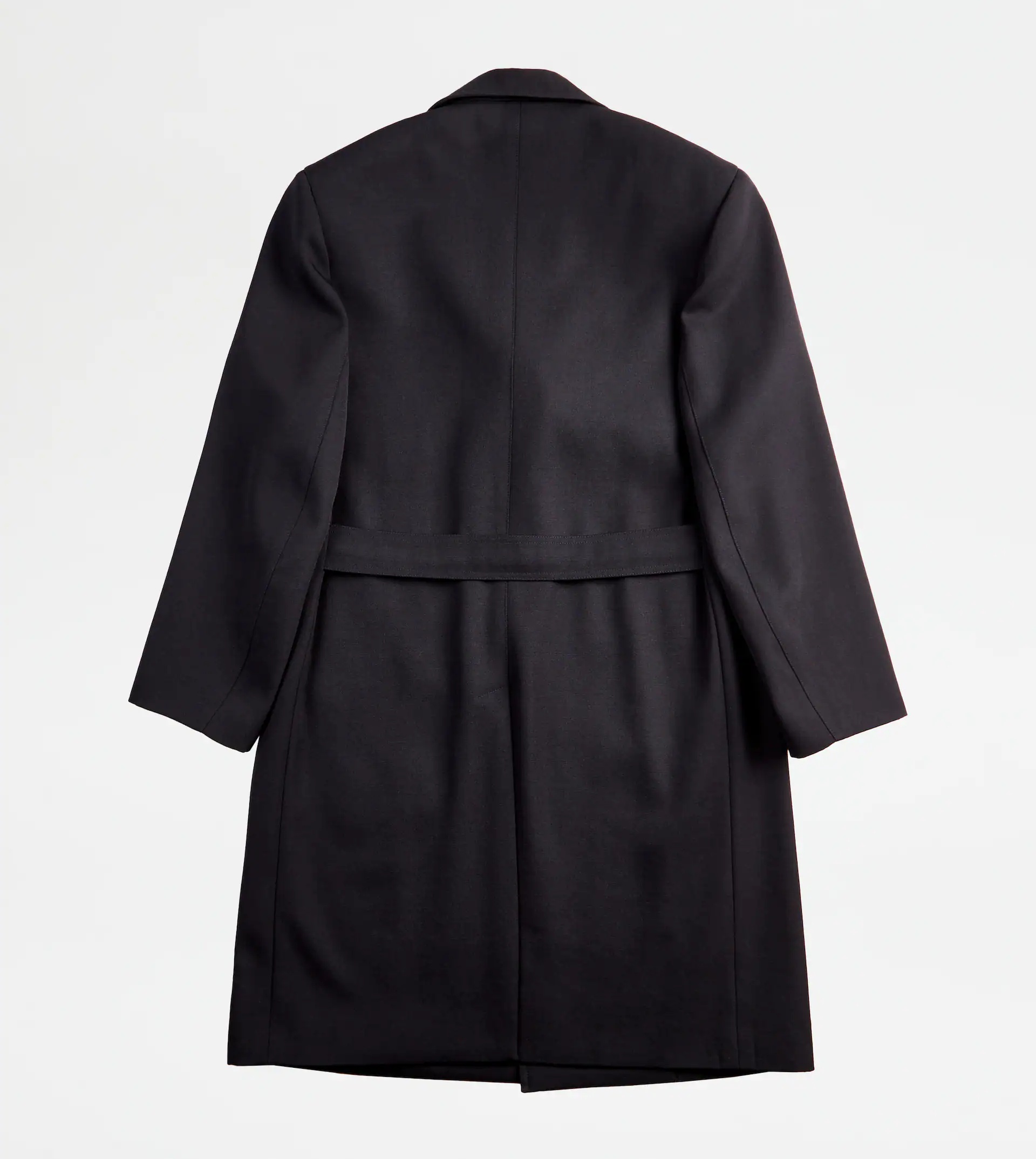 OVER COAT IN WOOL - BLACK - 8