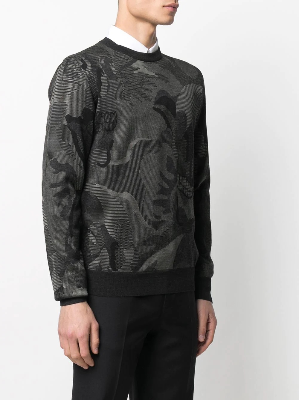 abstract-print long-sleeve sweatshirt - 3