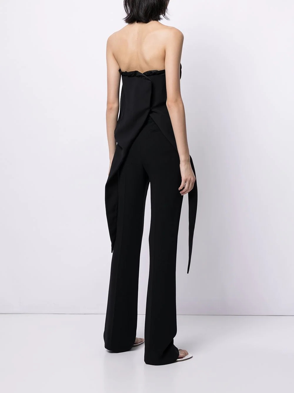 VISCOSE/VOILE CORSET BLACK - 4