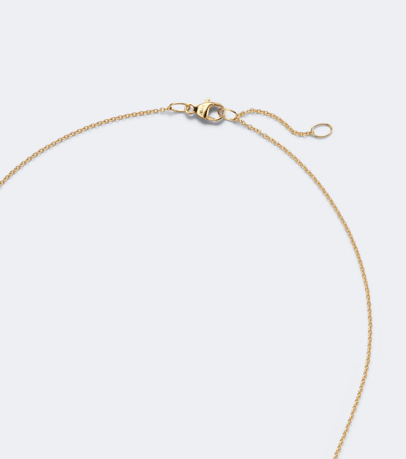 Petite Pavé 18kt gold necklace with diamonds 6
