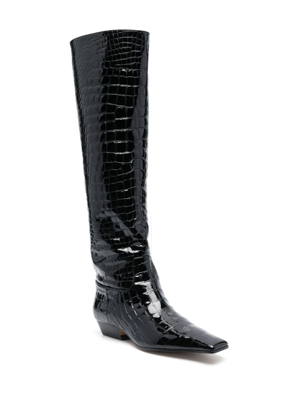 The Marfa crocodile-effect leather boots - 2