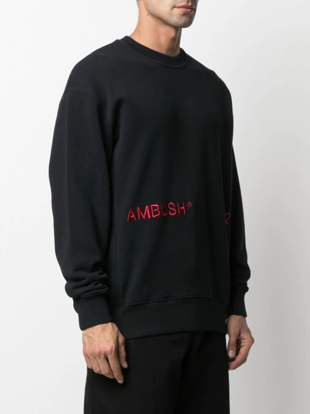 embroidered-logo sweatshirt - 4
