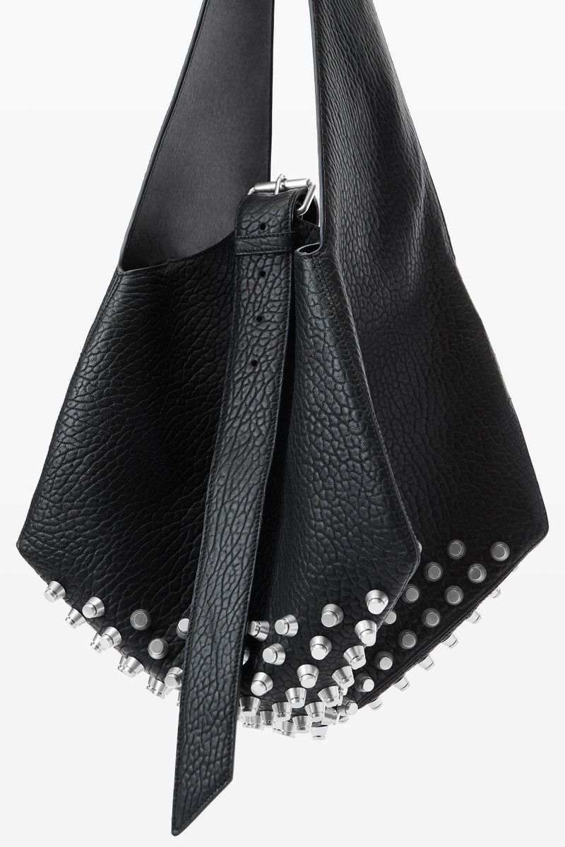 Alexander Wang online-exclusive rex large hobo bag in lambskin leather outlook