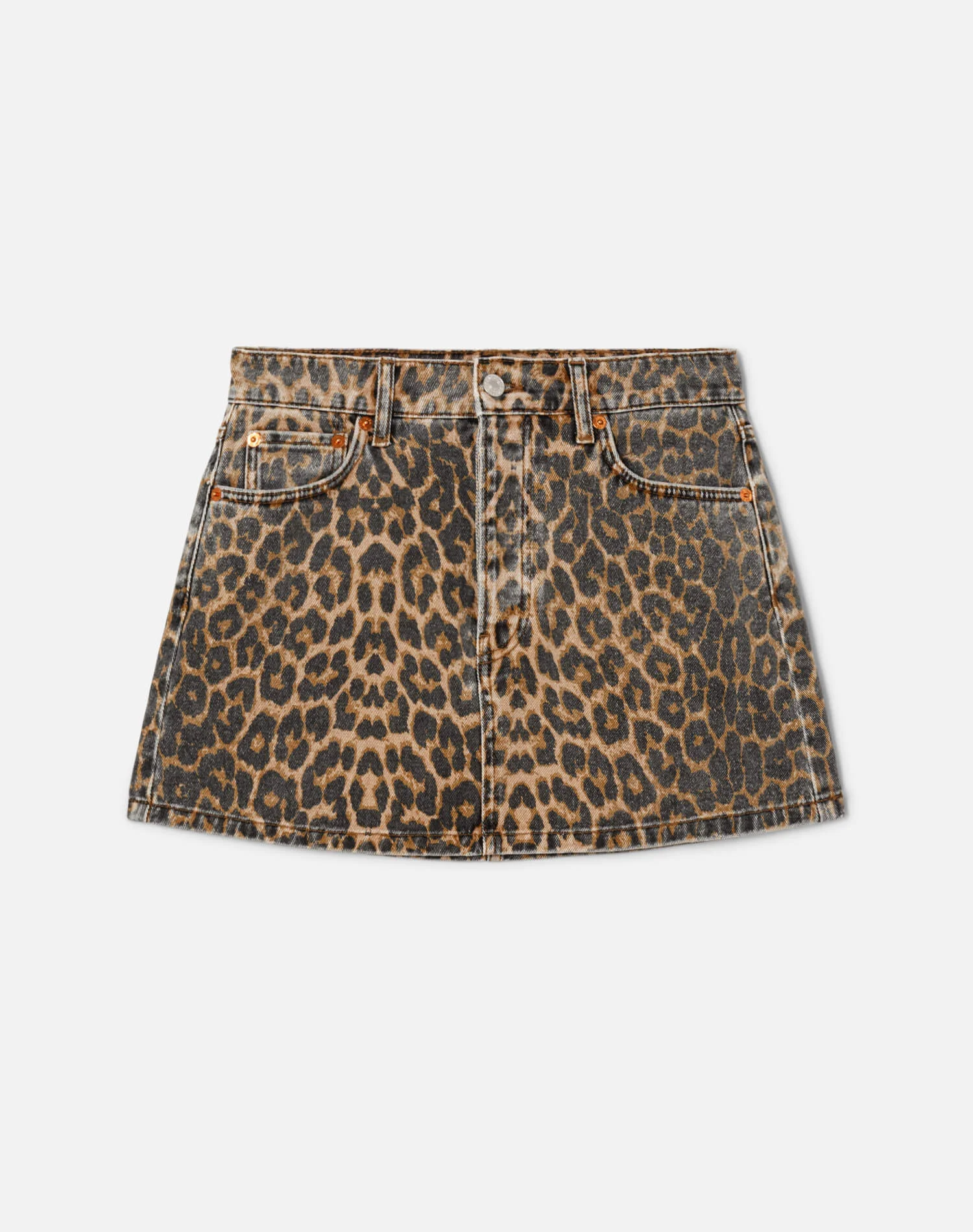 90s Mini Skirt - Leopardo - 1
