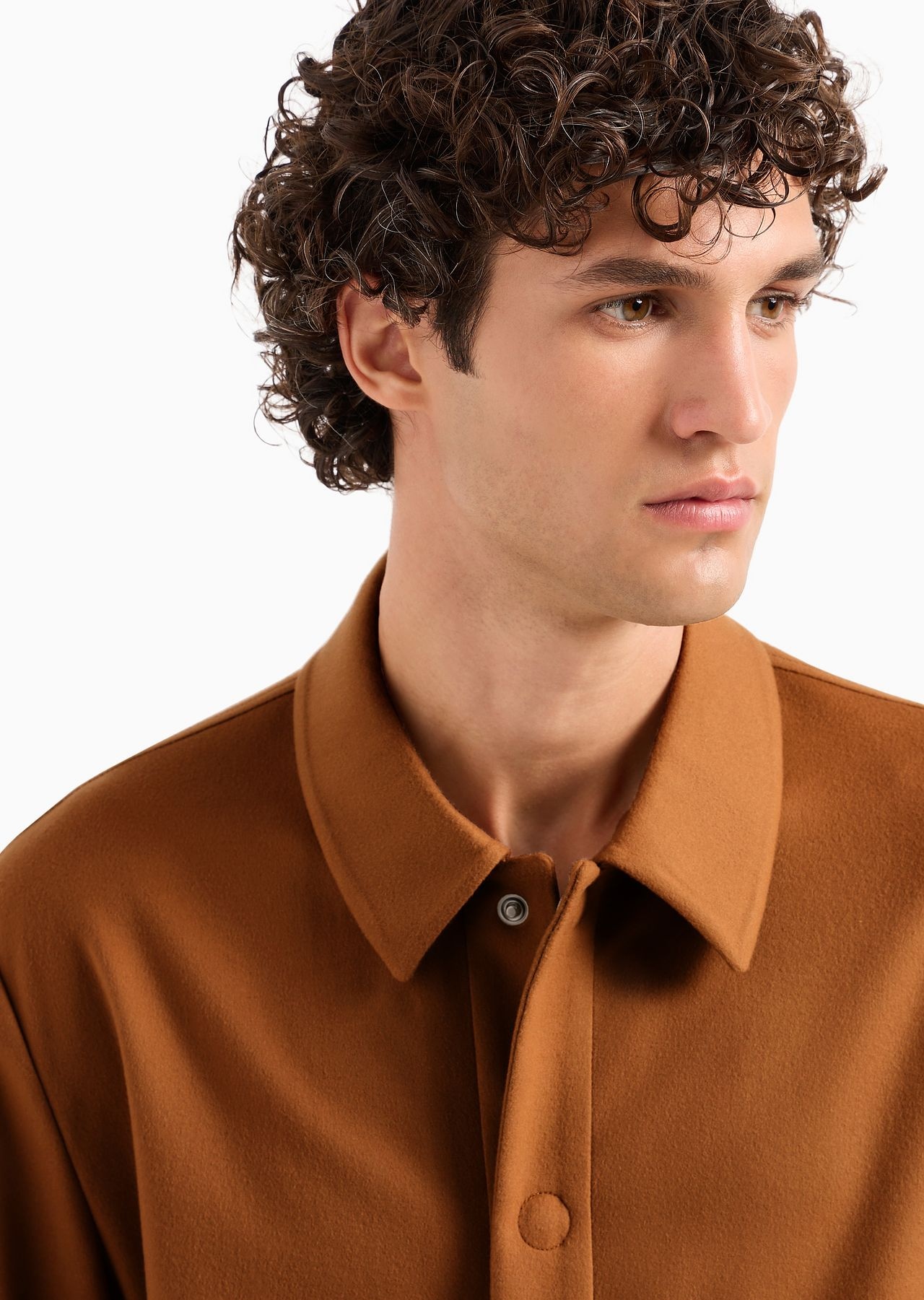 Giorgio Armani Vicuña shirt jacket in pure lightweight vicuña cloth - 6