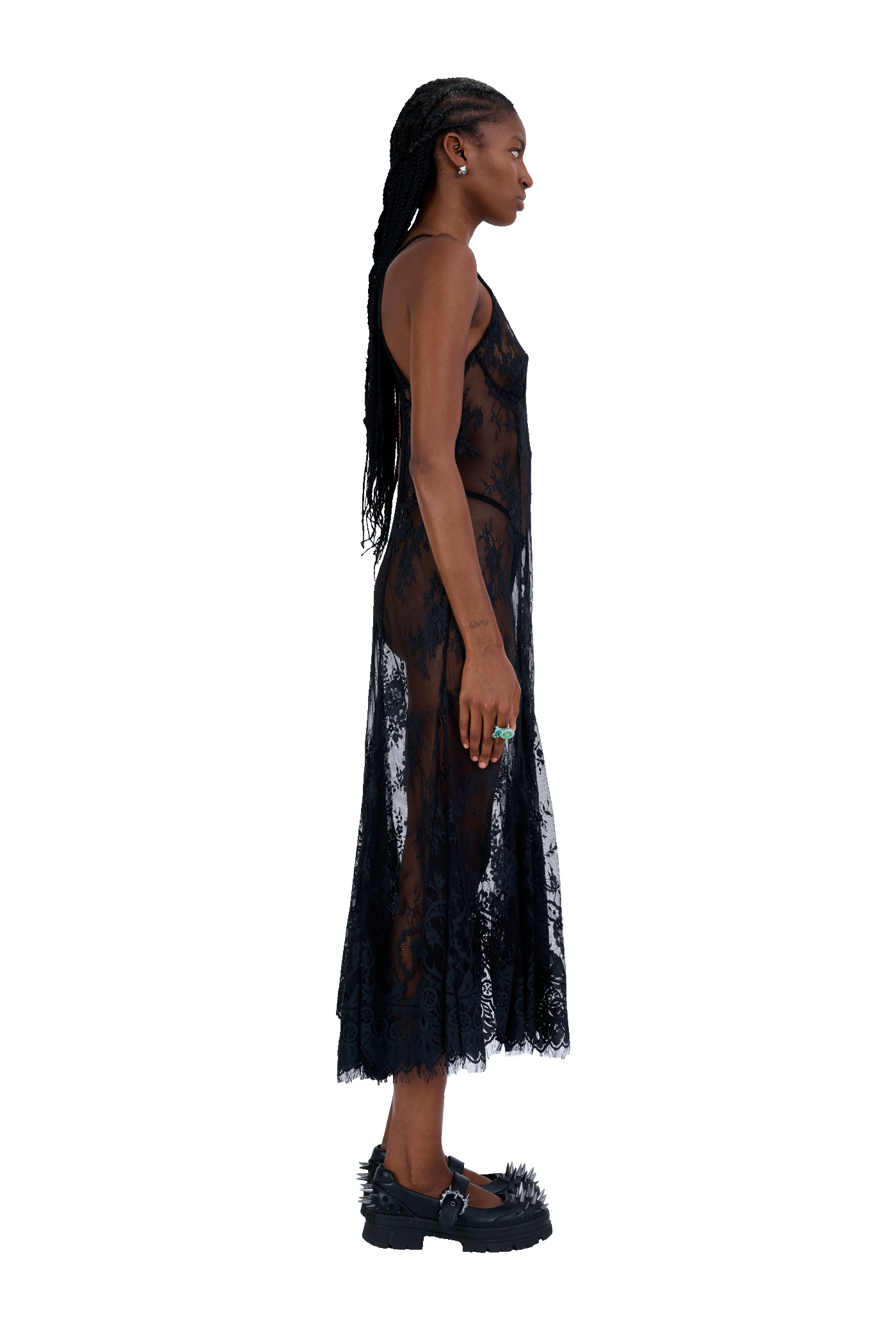 BLACK PAMELA DRESS - 7