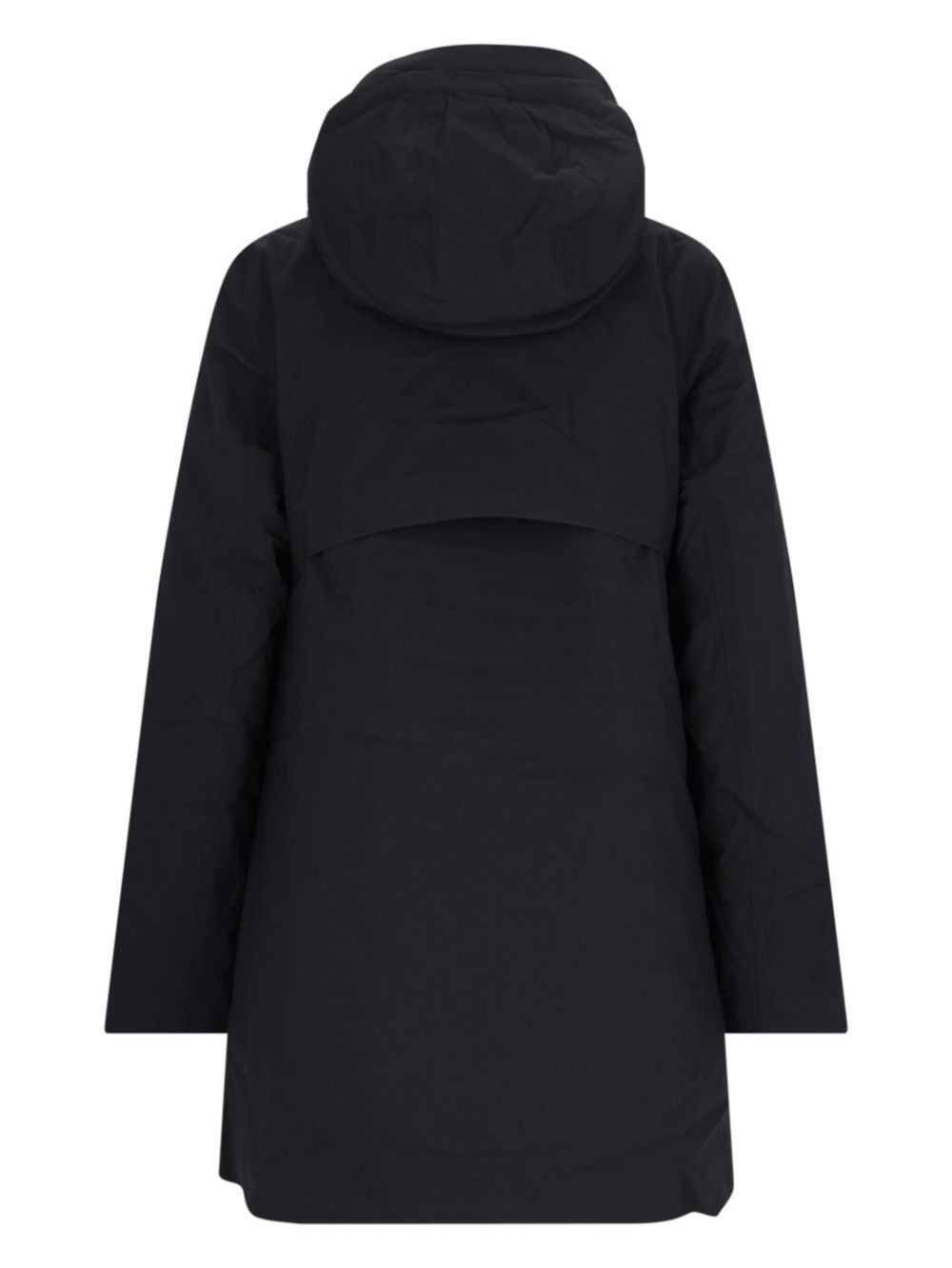 hooded zipped parka coats - 2