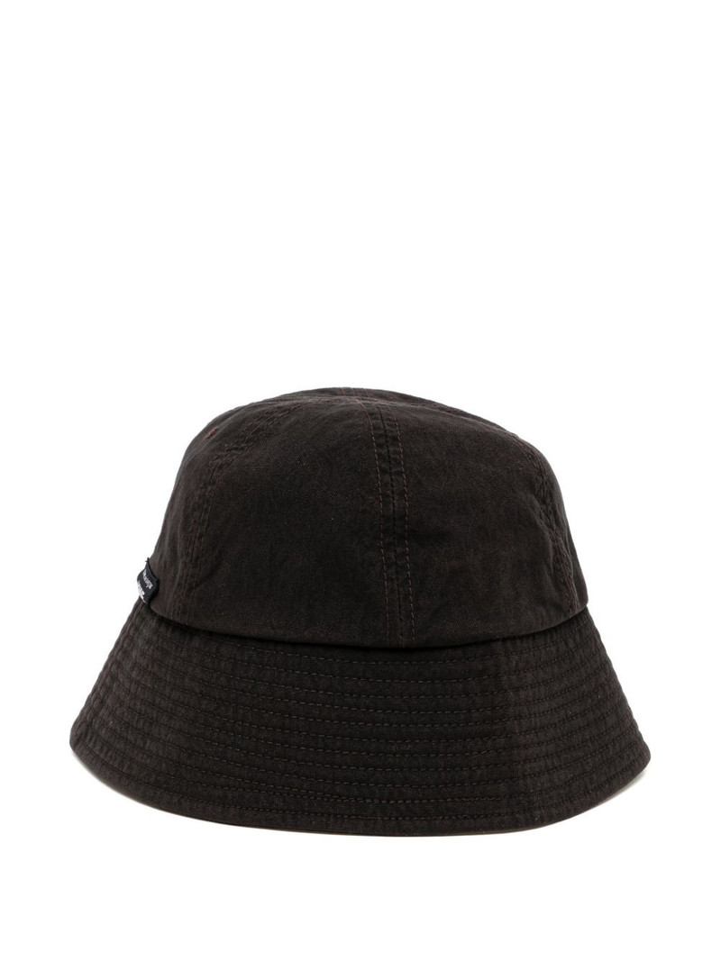 Comme des Garçons Homme logo-patch bucket hat outlook