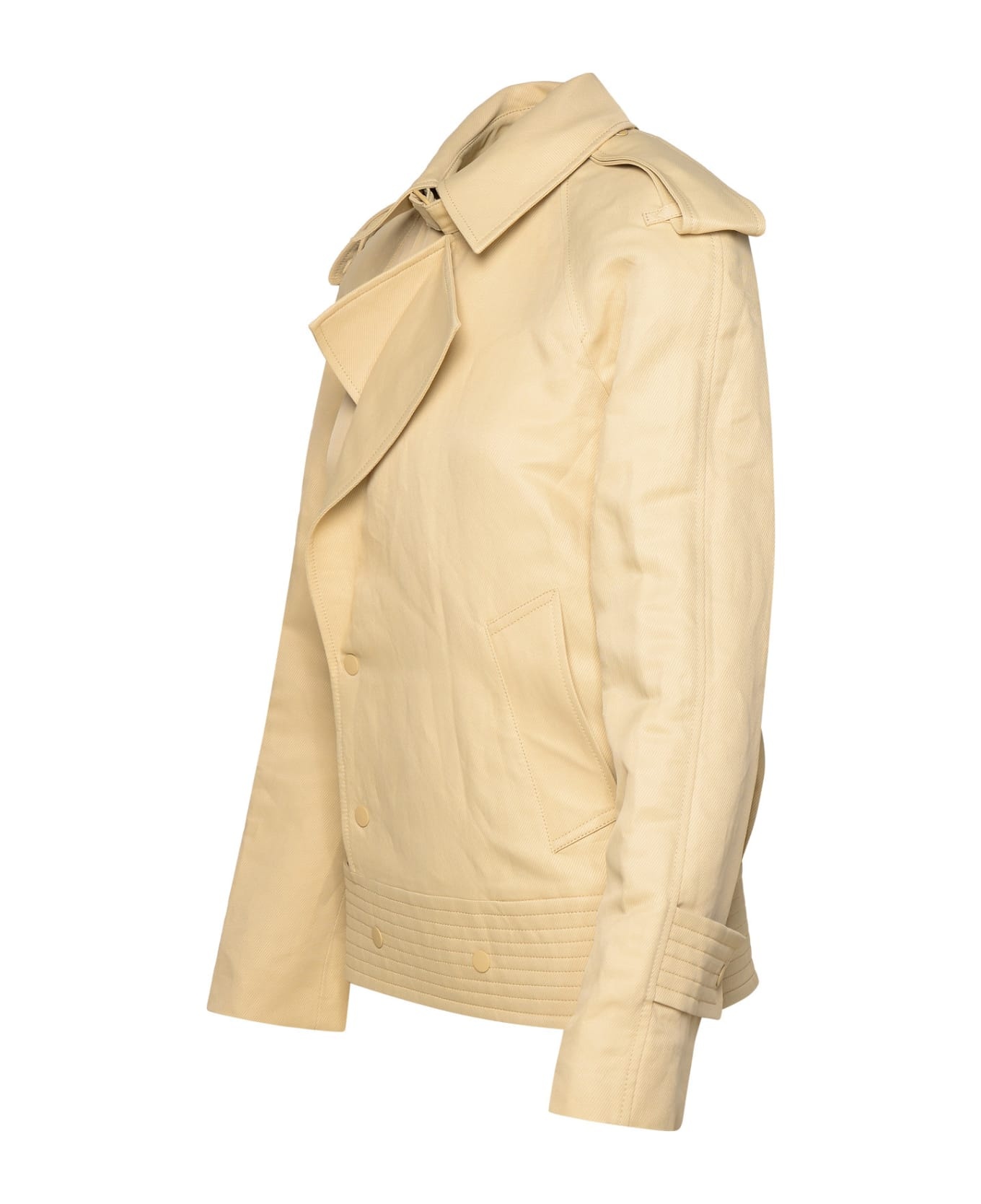 Beige Paper-fibre Blend Jacket - 2