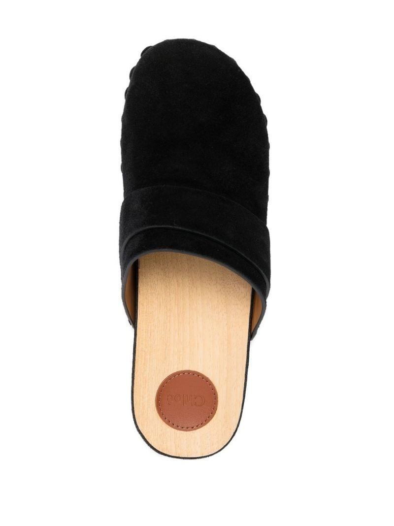 suede clog mules - 4