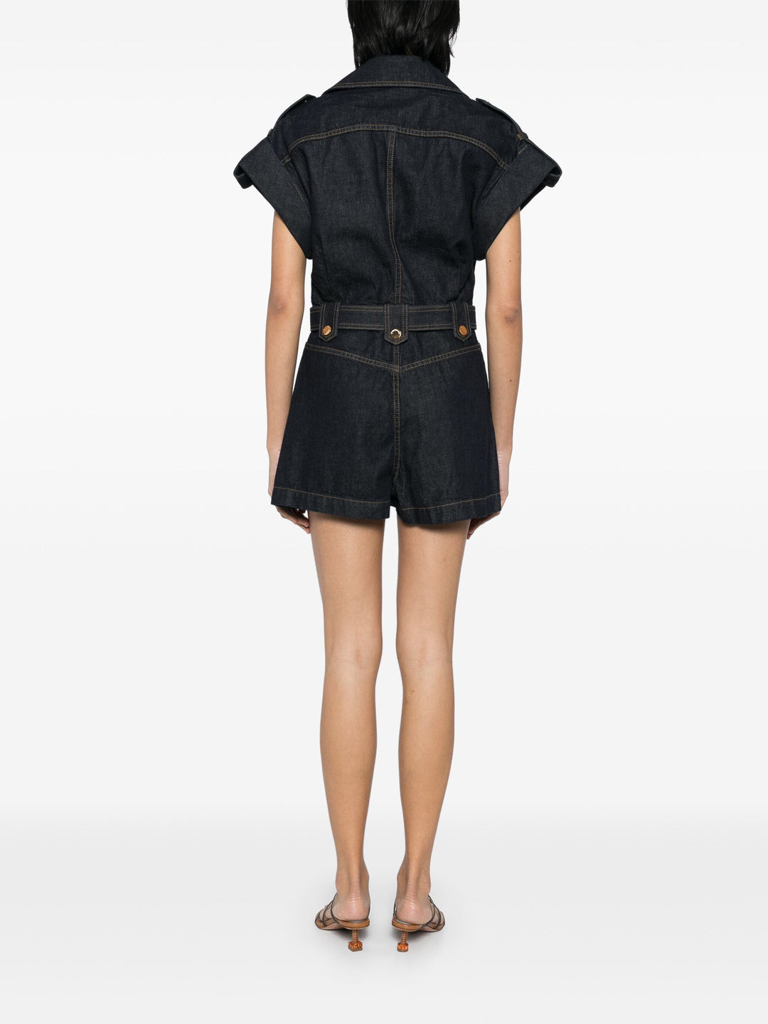 Crush Denim Playsuit - 4