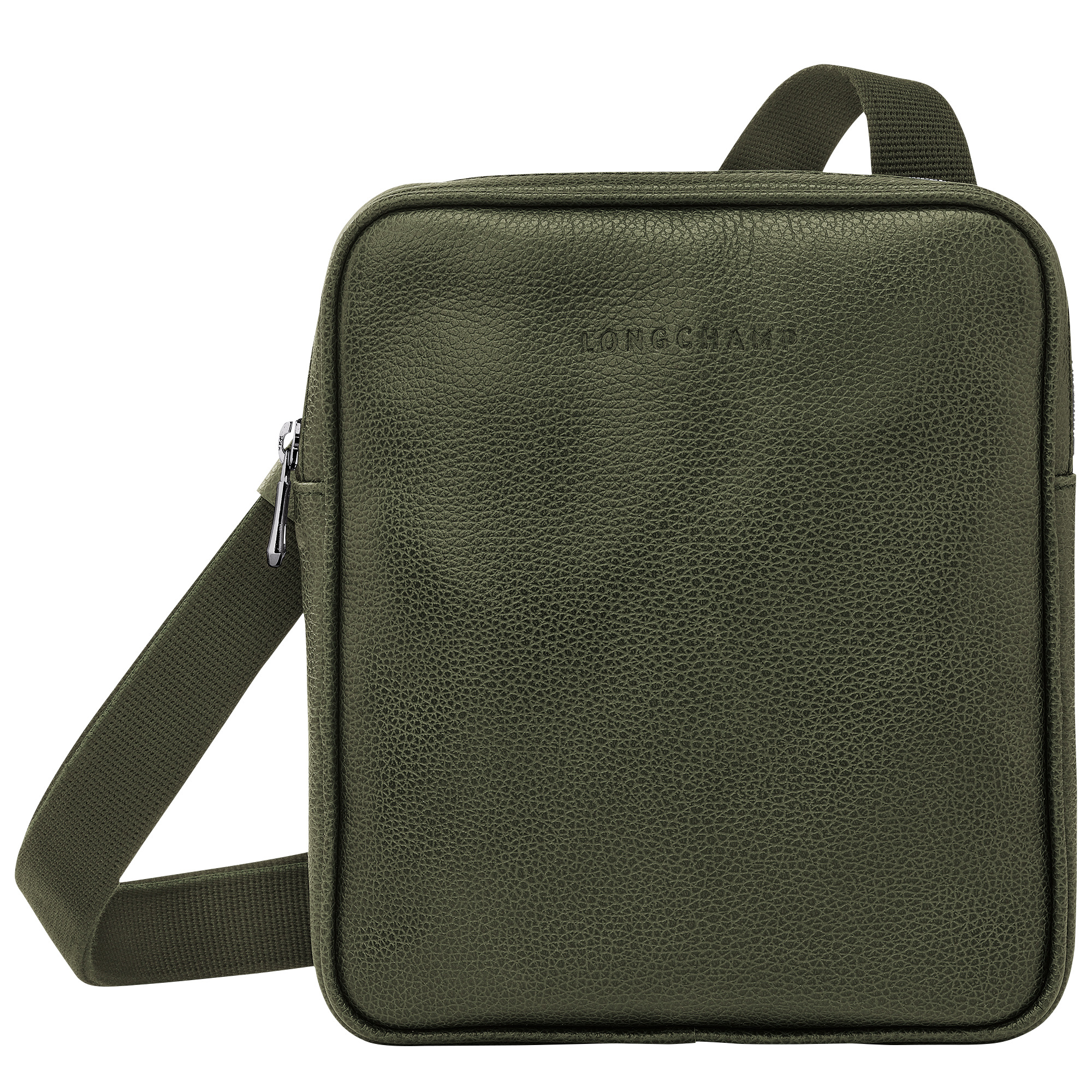 Le Foulonné XS Crossbody bag Khaki - Leather - 1