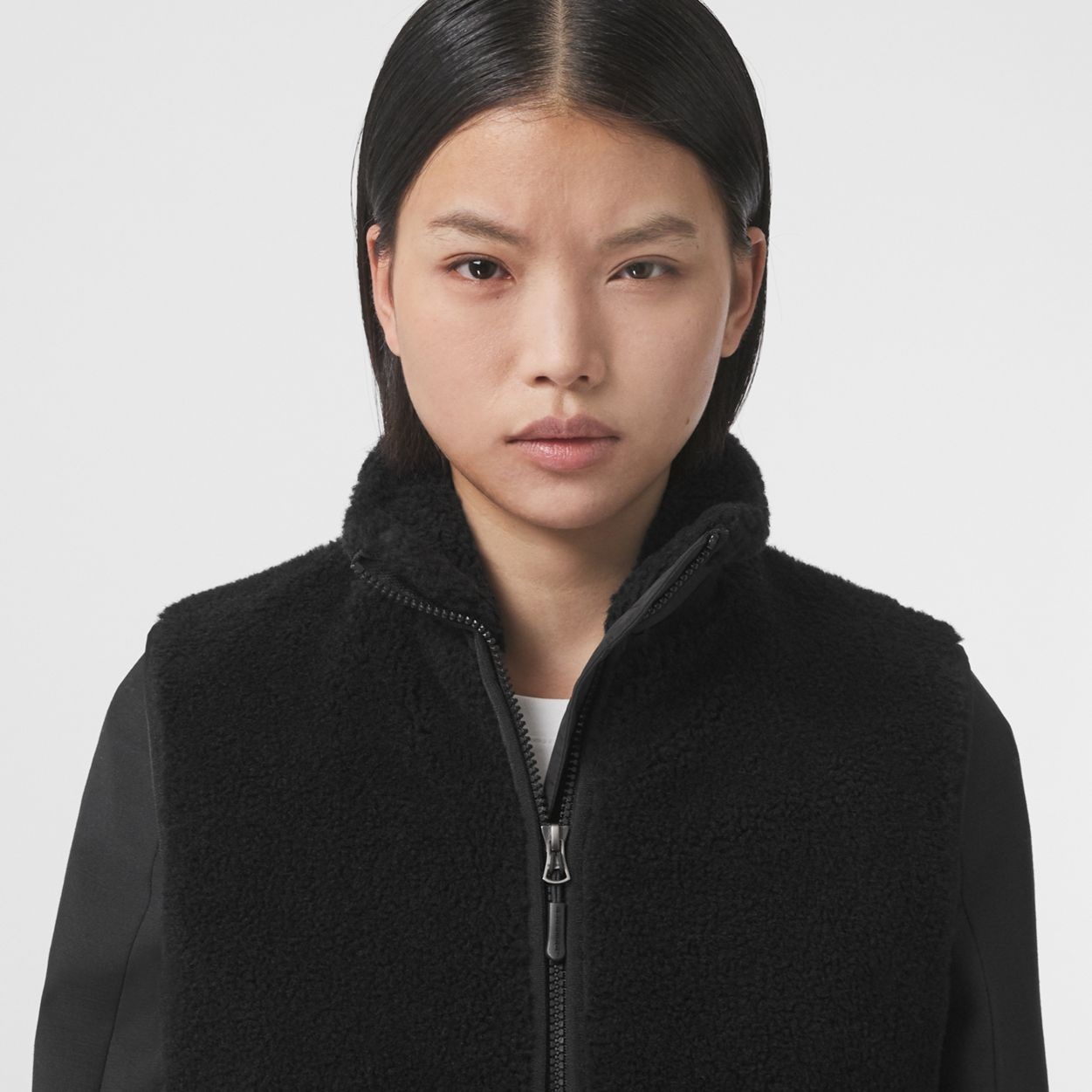 Logo Graphic Fleece Jacquard Gilet - 3