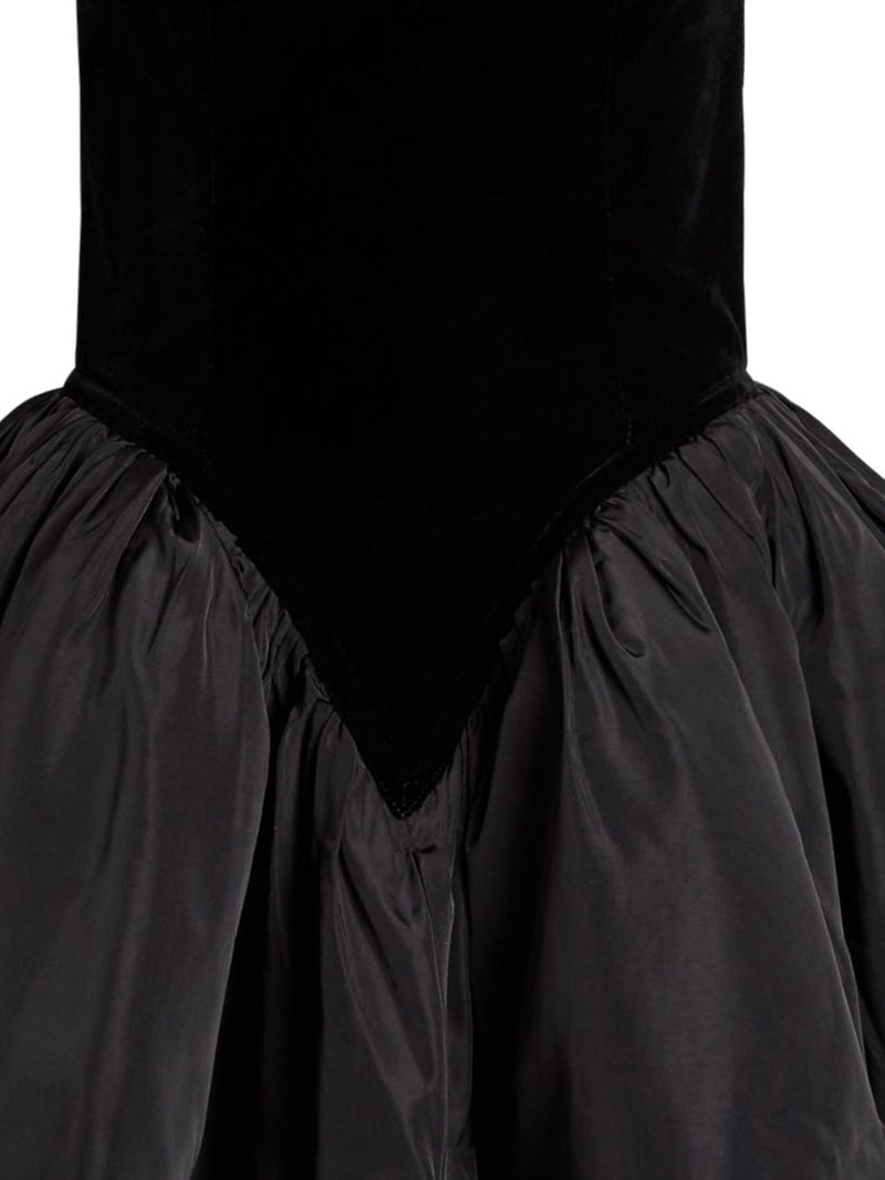 RONNY KOBO Atlas velvet strapless dress outlook