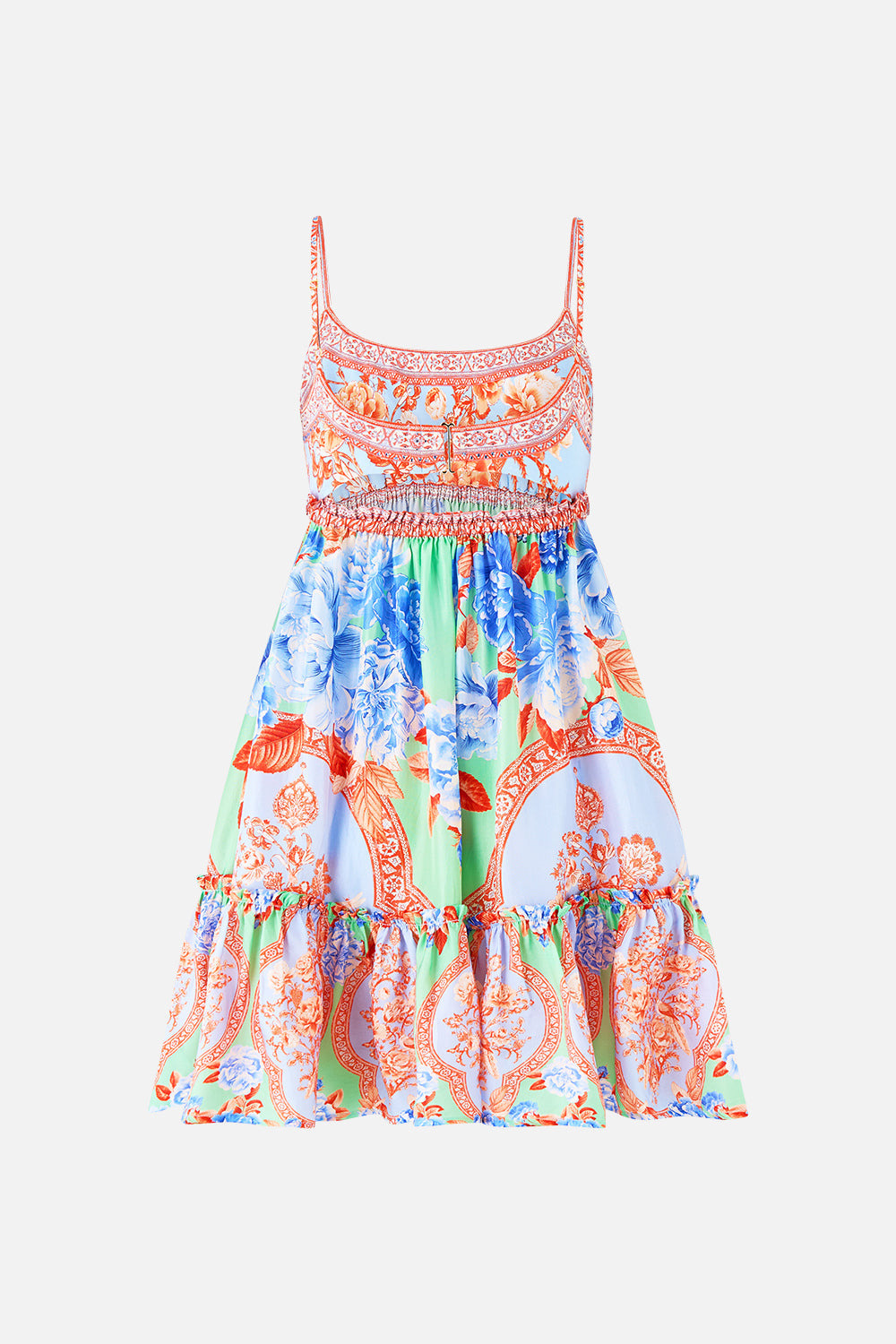 SHORT DRESS WITH JERSEY BODICE - 7