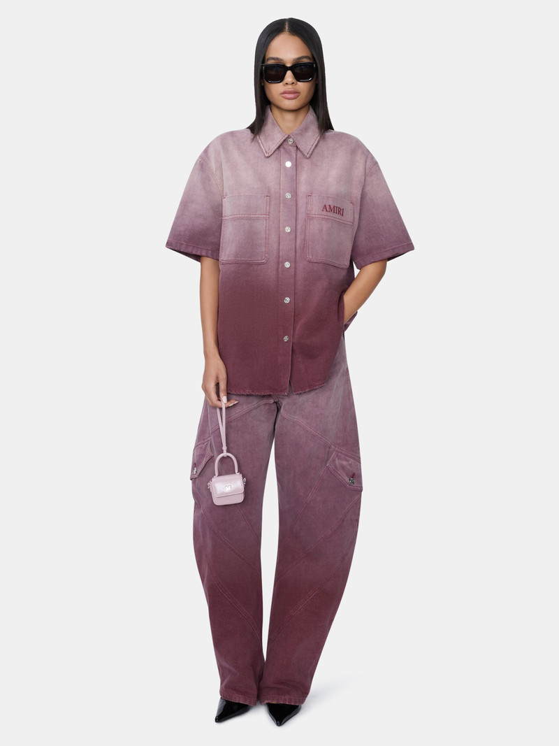 AMIRI WOMEN'S GRADIENT DENIM SHIRT outlook