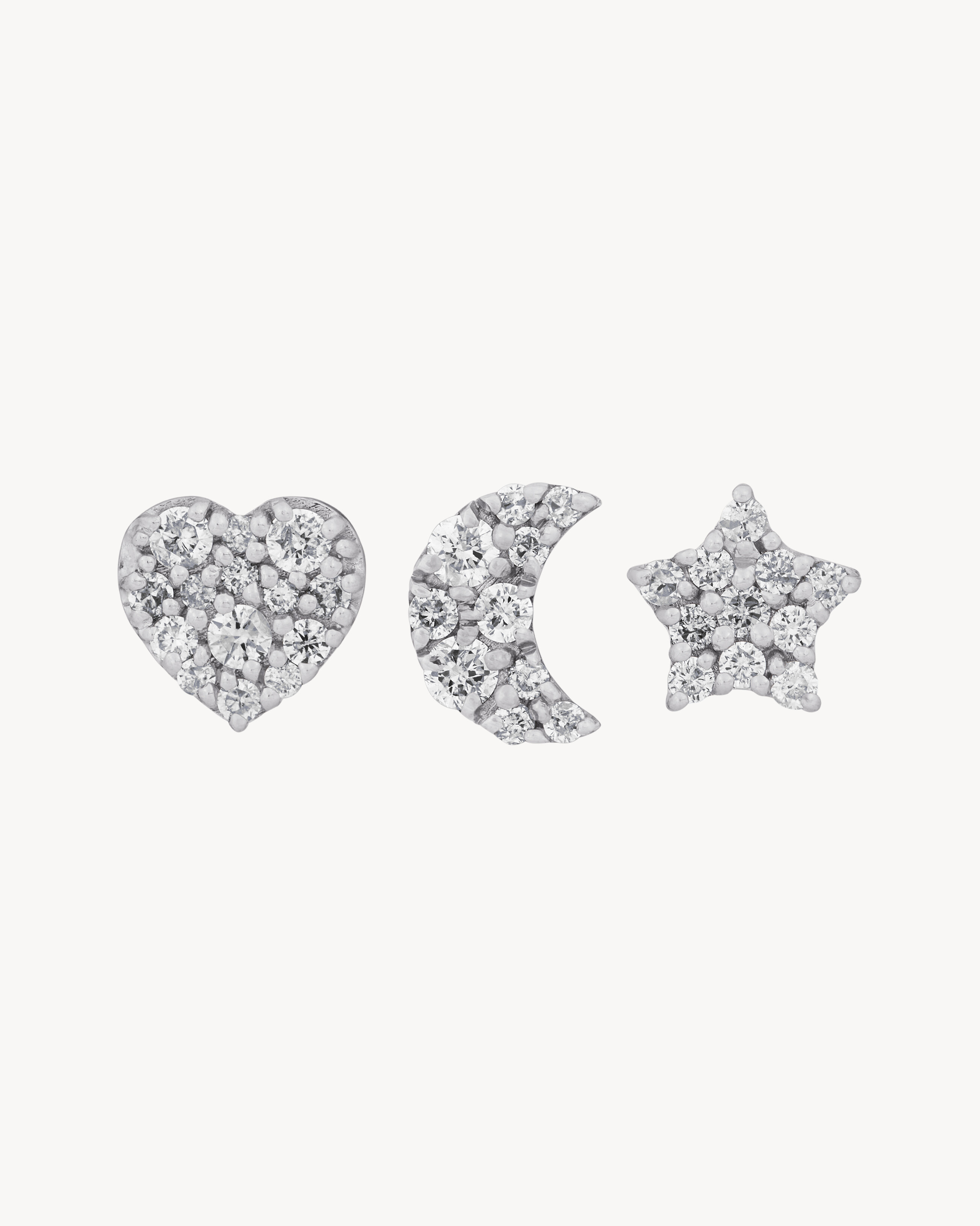 CHARM BROOCHES IN 18K GREY GOLD AND DIAMONDS - 2