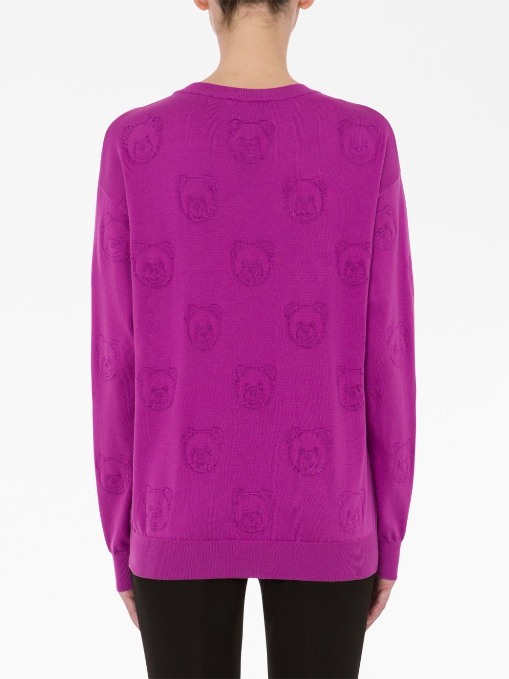 Moschino Teddy Bear jacquardknit jumper REVERSIBLE