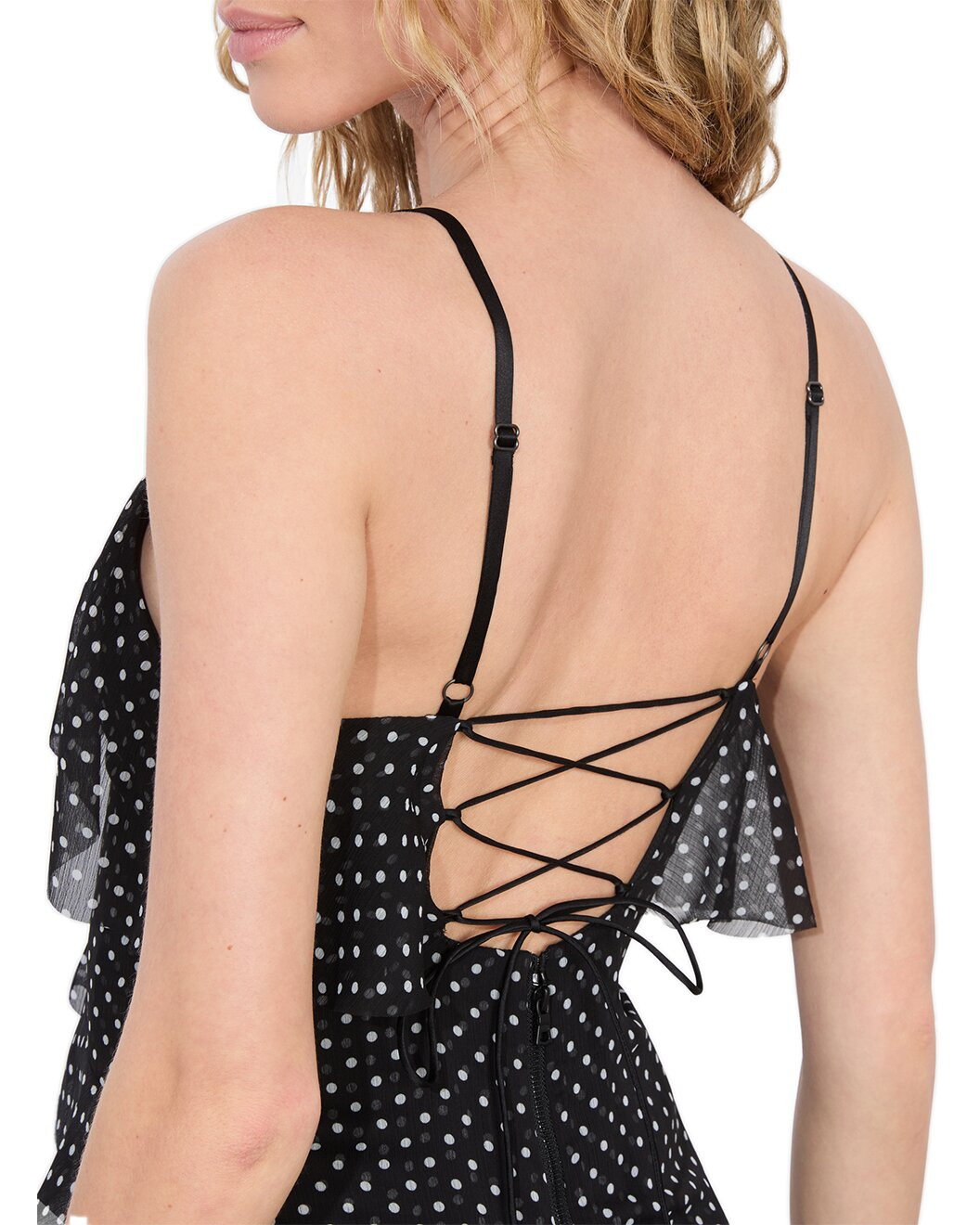 alice + olivia Laverne Asymmetrical Ruffle Silk-Trim Dress - 4