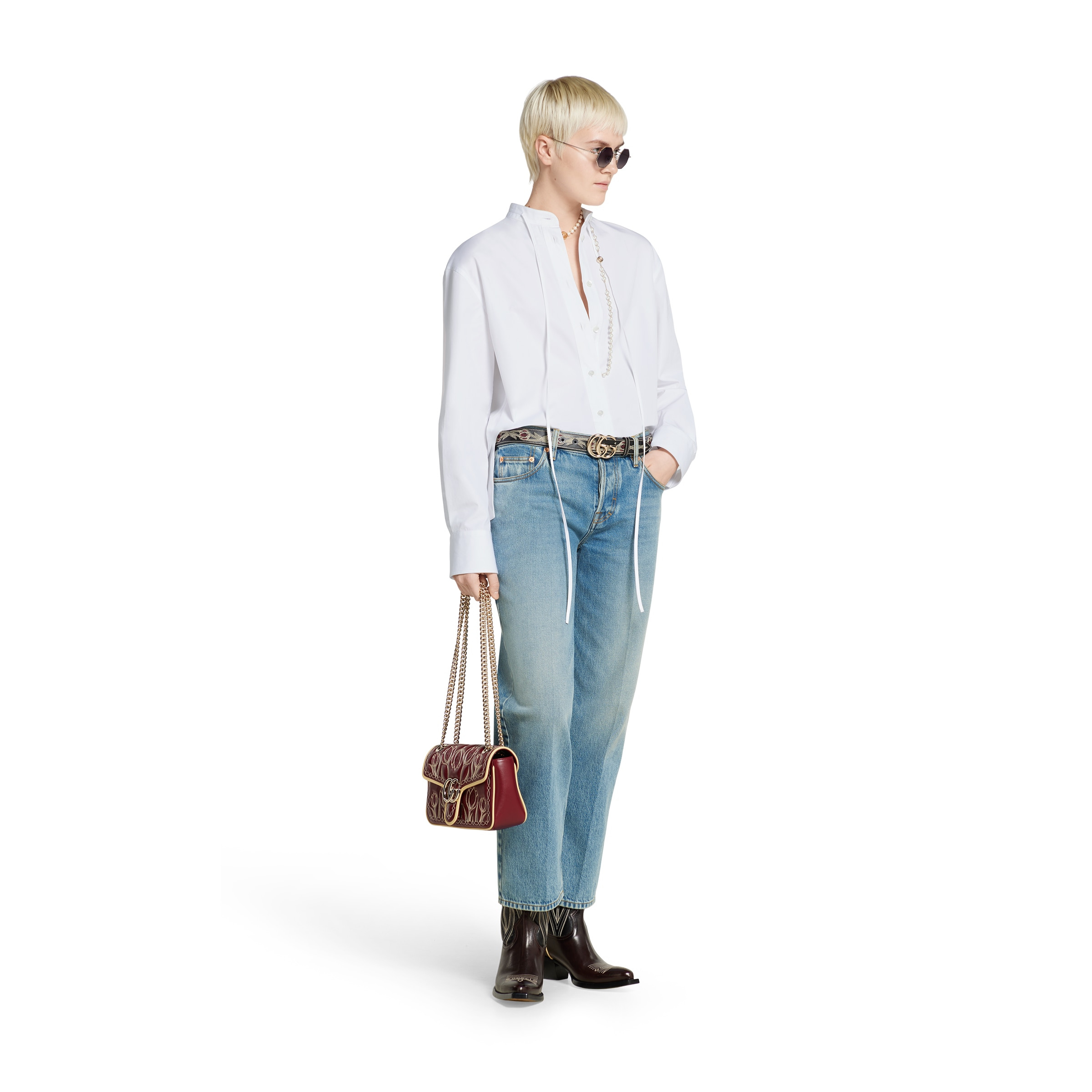 Straight fit denim pants - 2