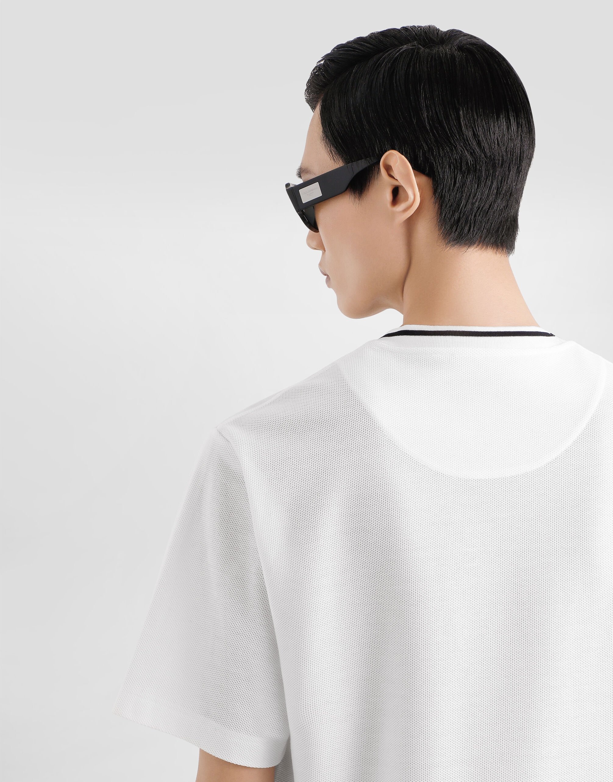 Cotton piqué t-shirt - 5