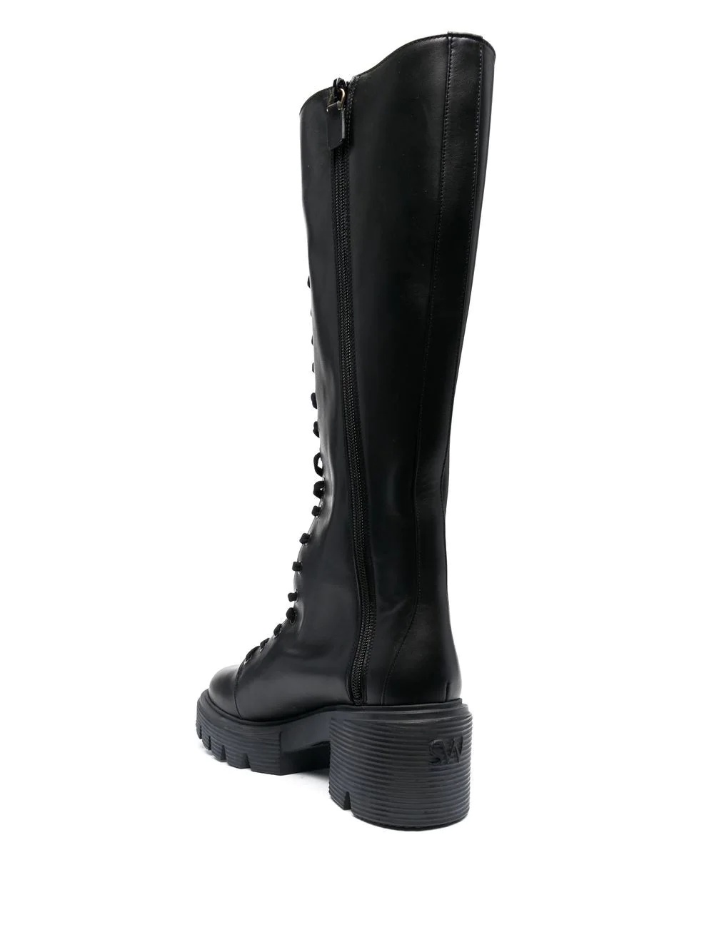70mm calf-length lace-up boots - 3