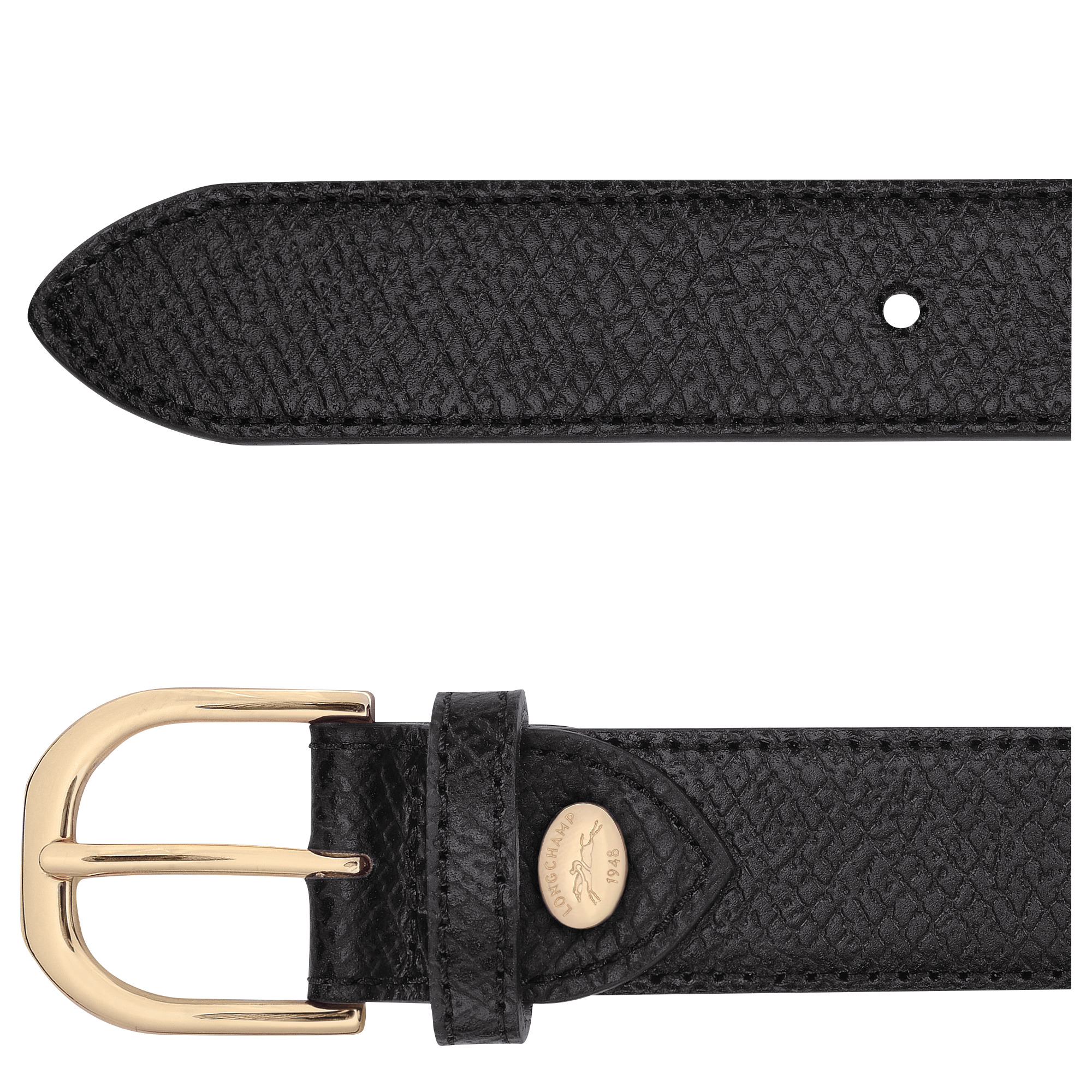 Le Pliage Original Ladies' belt Black - Leather - 3