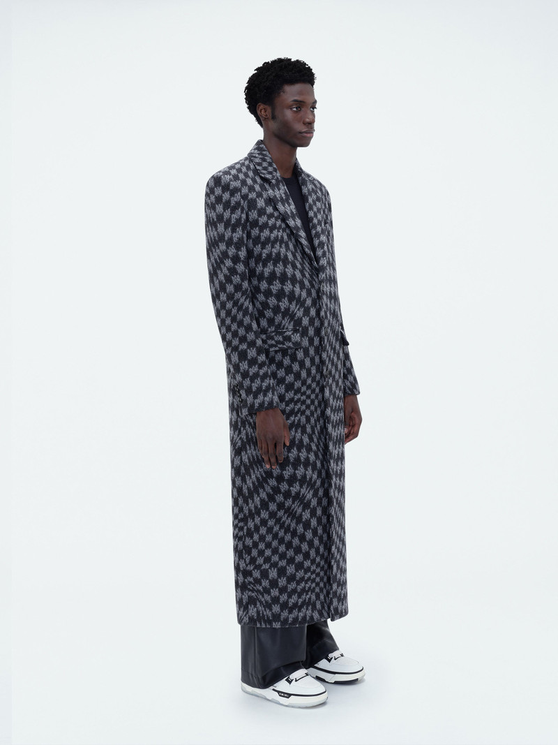 AMIRI SINGLE BREASTED JACQUARD "WAVY" M.A. OVERCOAT outlook