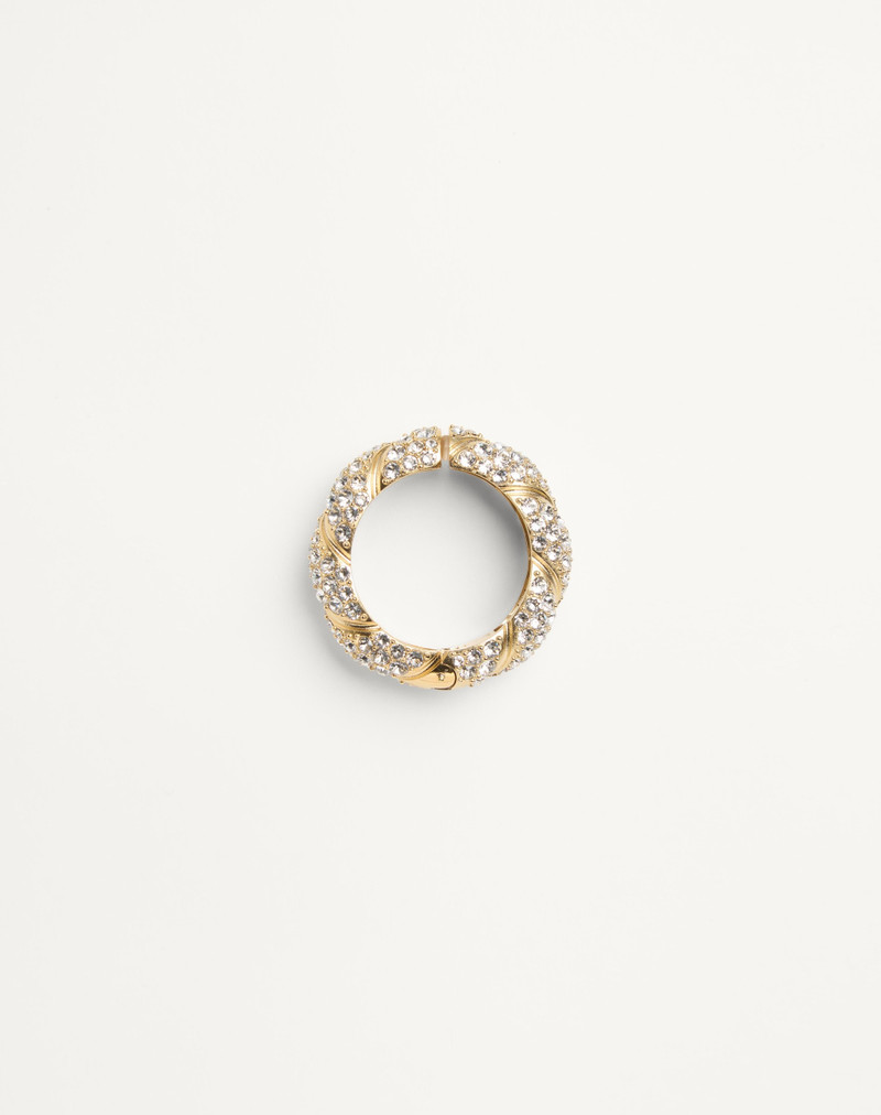 MONO PAS PLUS EARRING IN METAL AND SWAROVSKI® CRYSTALS - 1