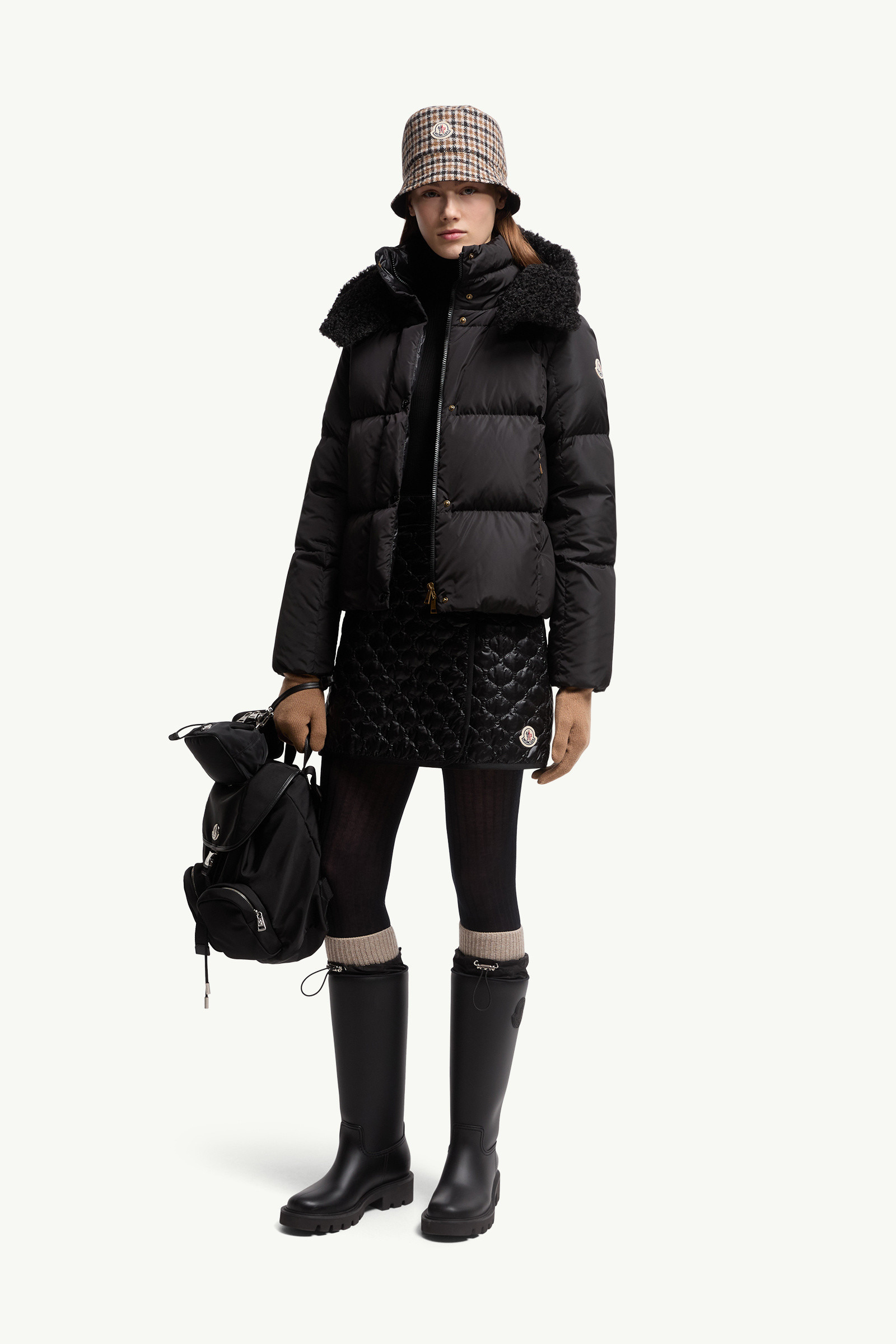 Square-Quilted Padded Mini Skirt - 2