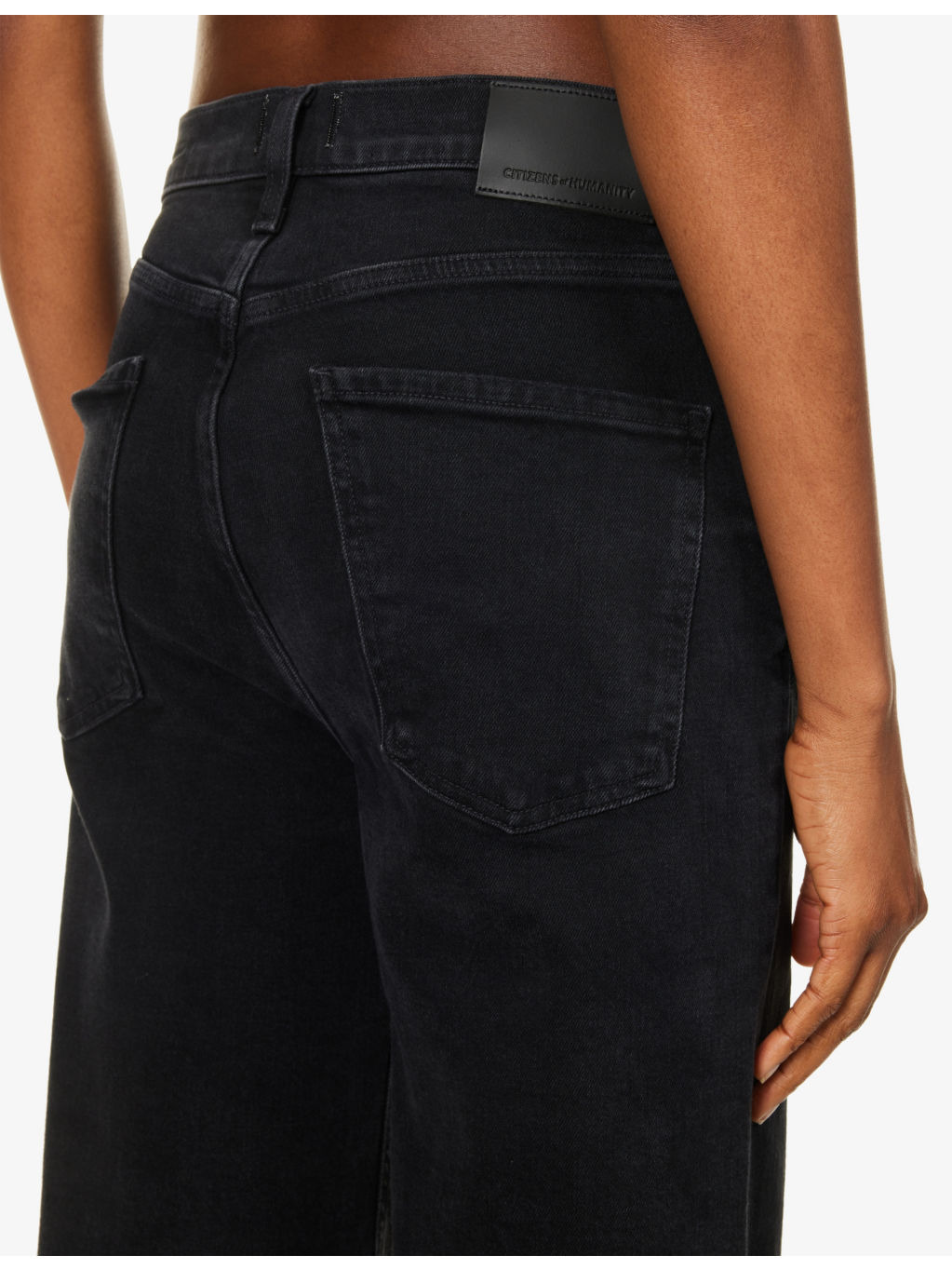 Paloma wide-leg mid-rise stretch-denim jeans - 6