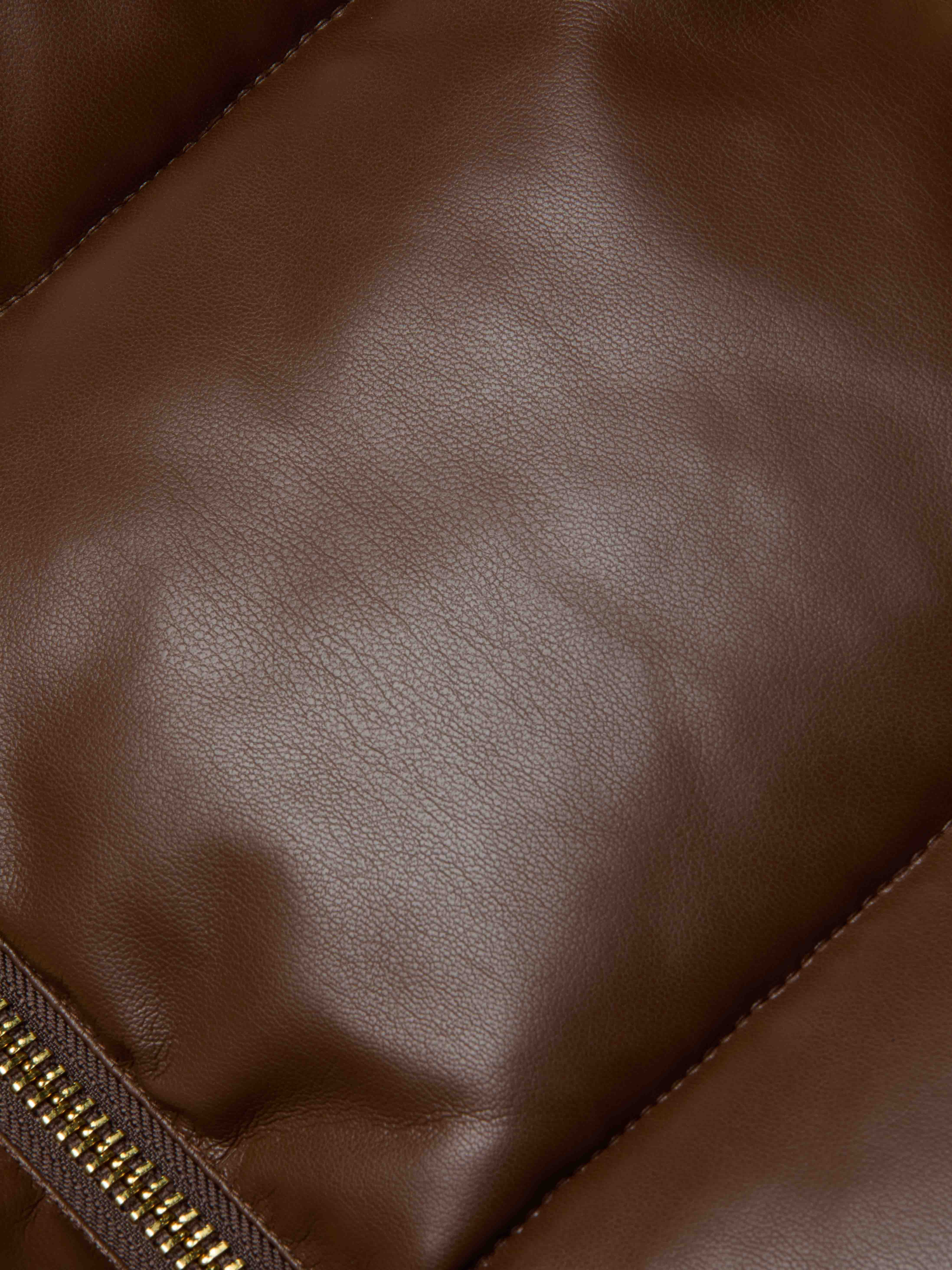 Larsen Vegan Leather Puffer Jacket - 6