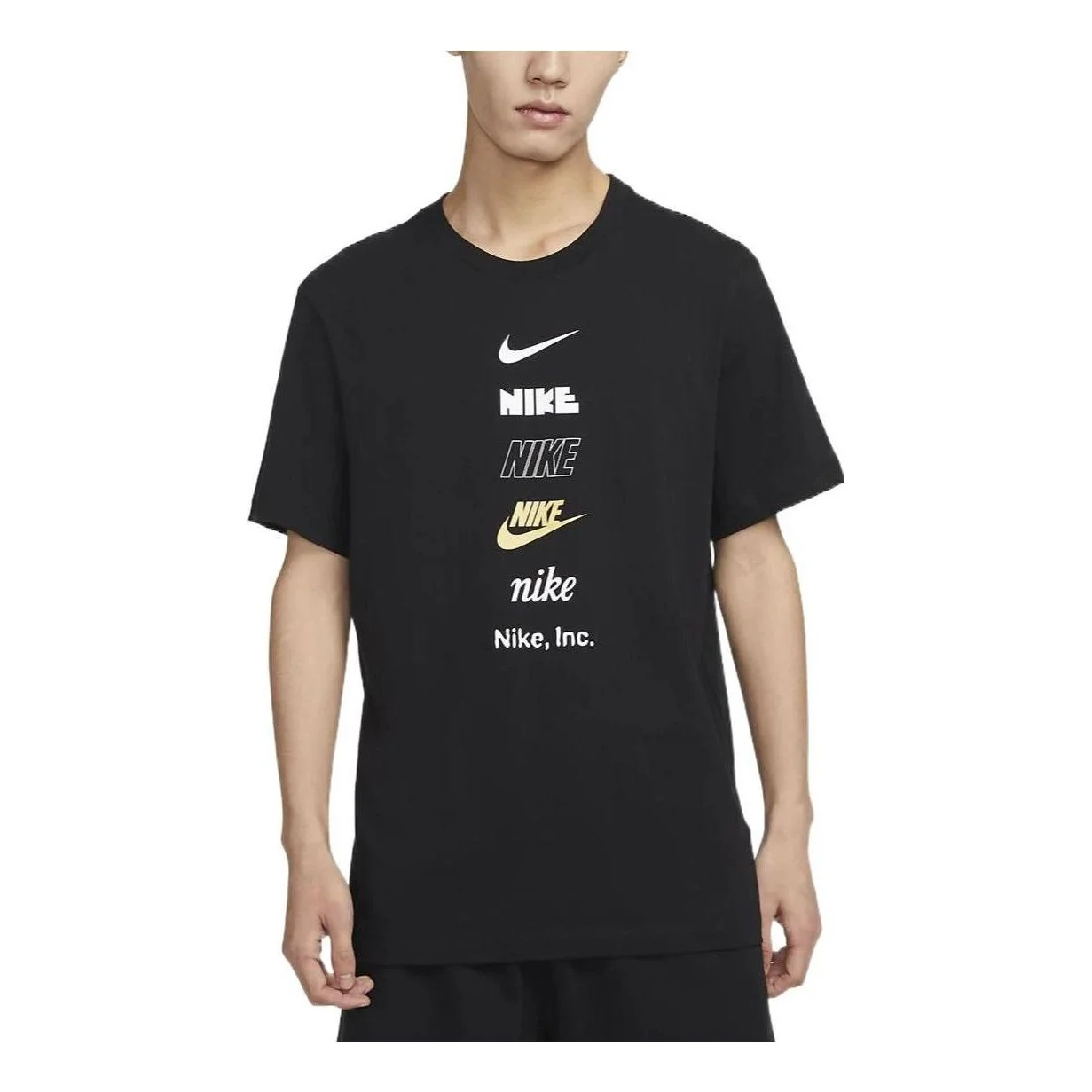 Nike Sportswear Multi Logo T-Shirt 'Black' DZ2876-010 - 1