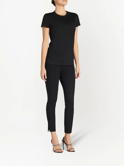 Giuseppe Zanotti logo embroidered cotton T-shirt outlook