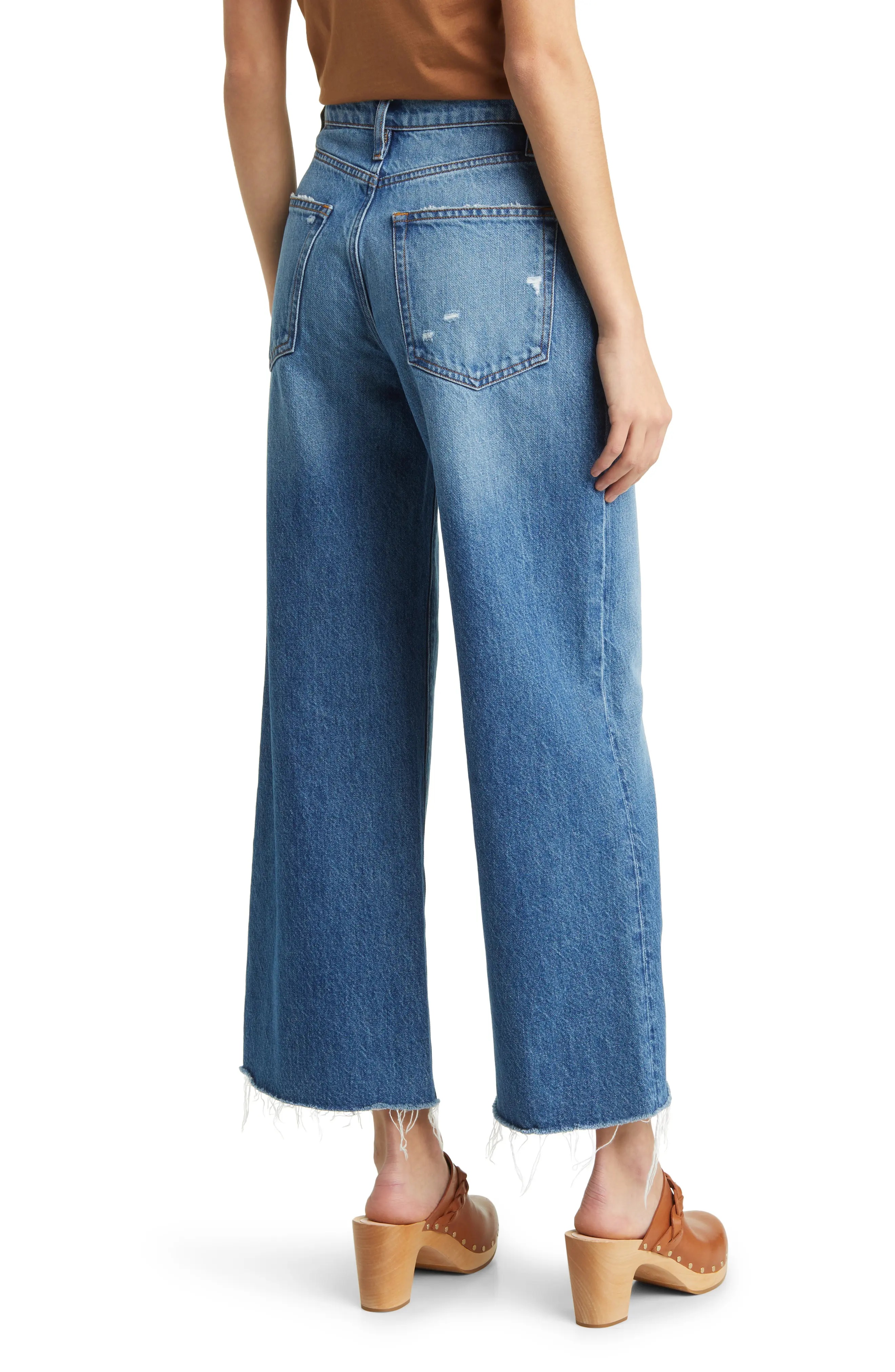 The Relaxed Raw Hem Straight Leg Jeans - 2
