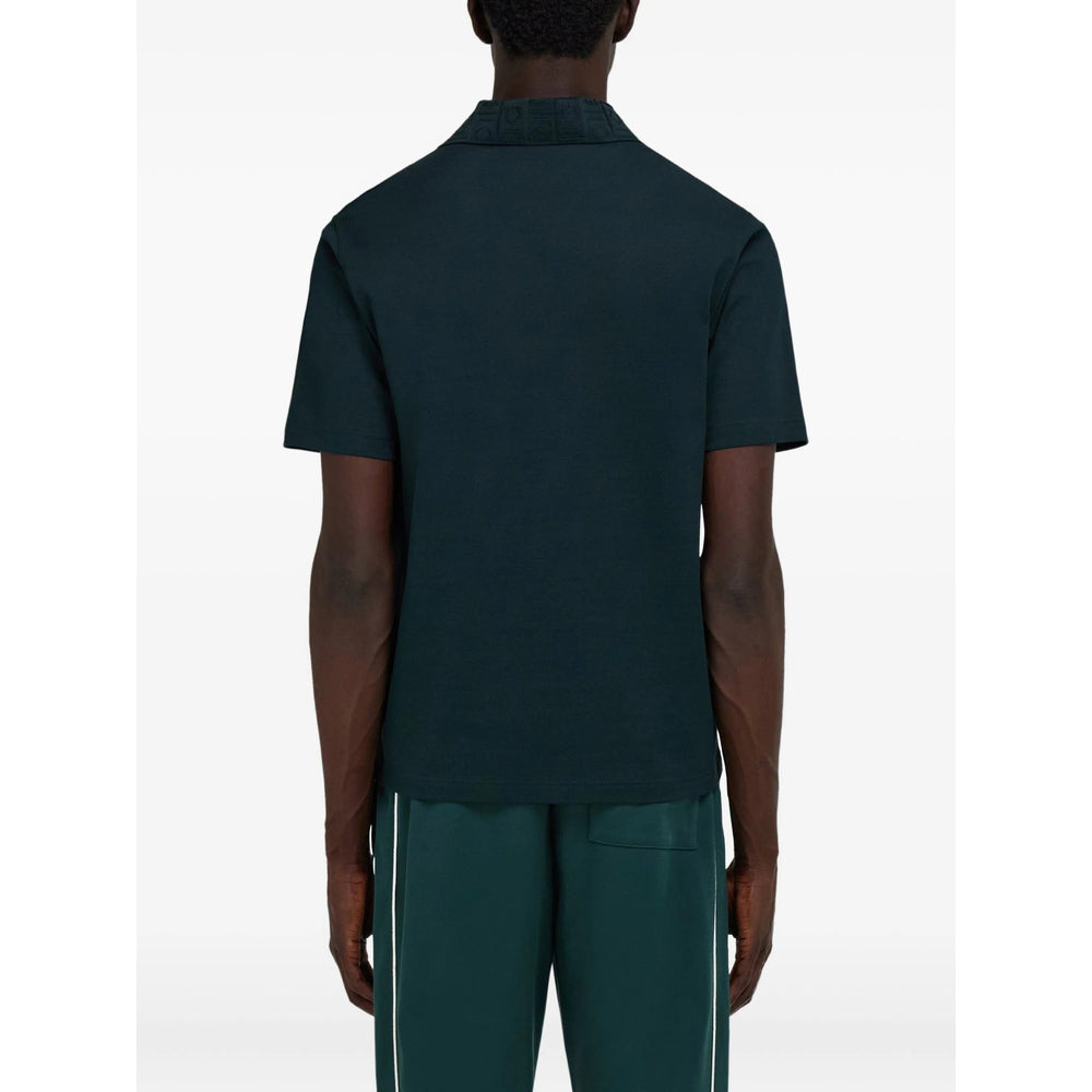 Ferragamo Green Polo Shirts Men - 4