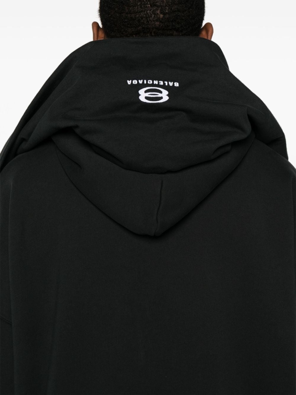 BALENCIAGA zip-up layered hoodie | REVERSIBLE