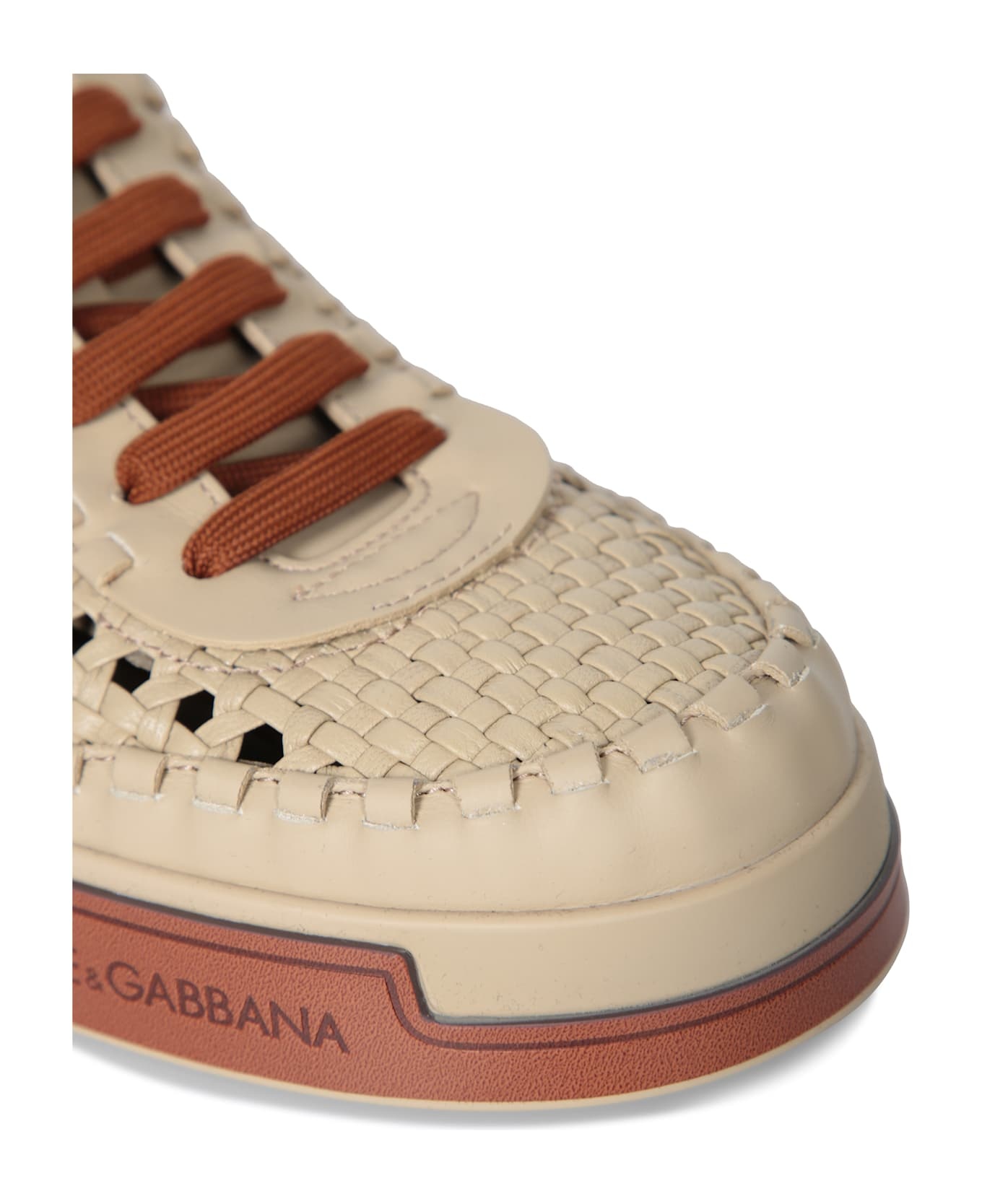 Cappuccino Leather Portofino Sneakers - 4