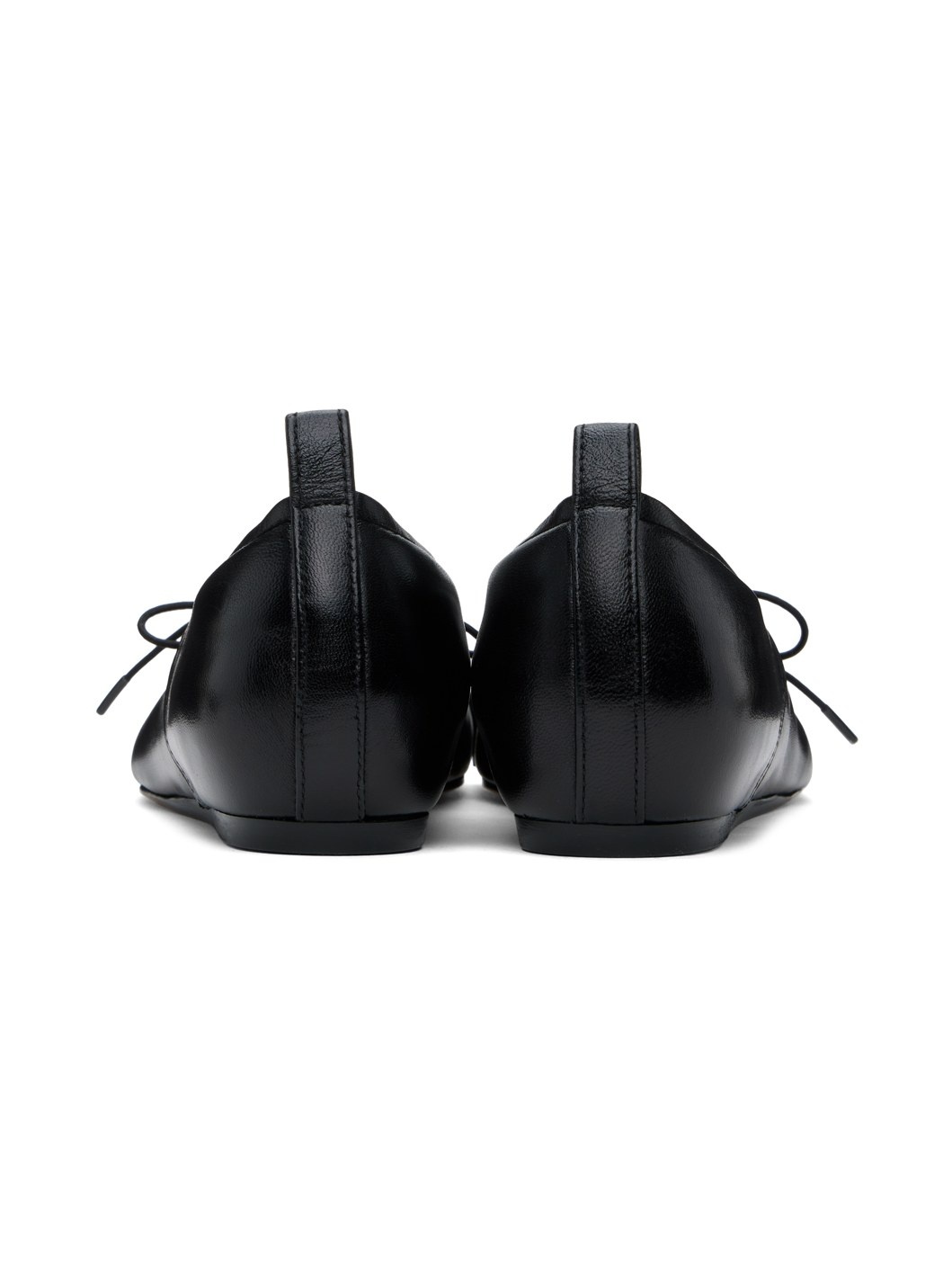 Black Classic Logo Band Ballerina Flats - 2
