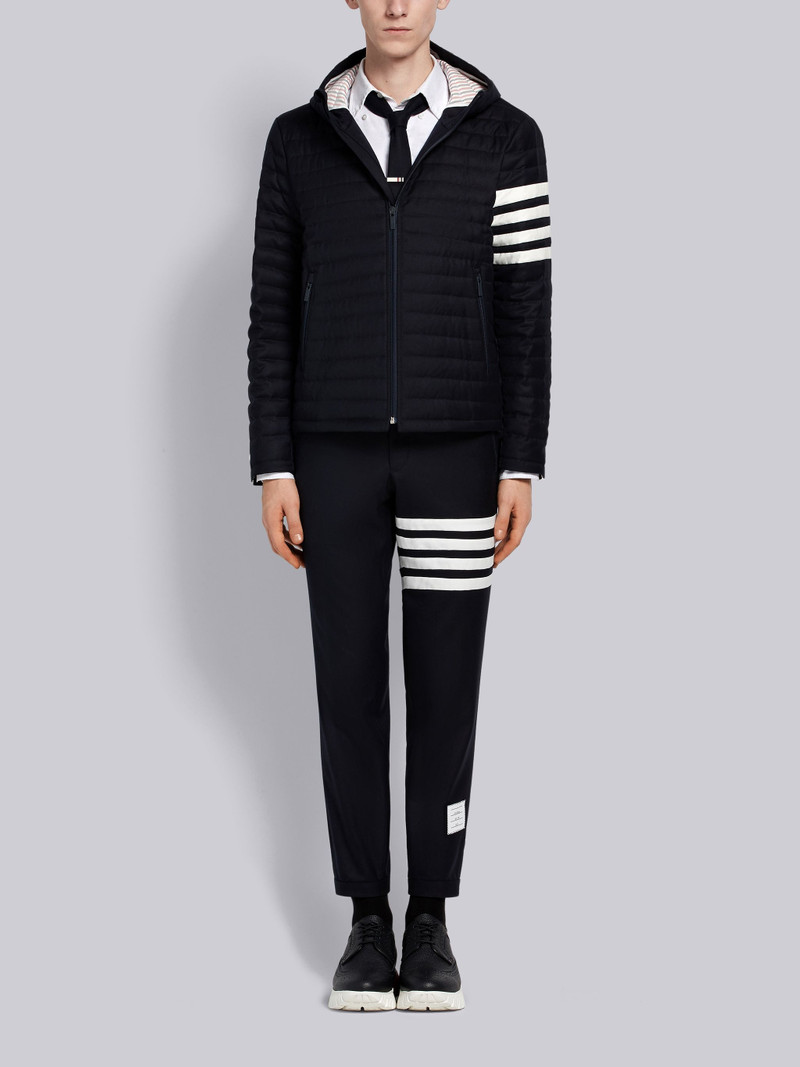 Navy Super 120's Wool Twill 4-bar Track Trouser 4