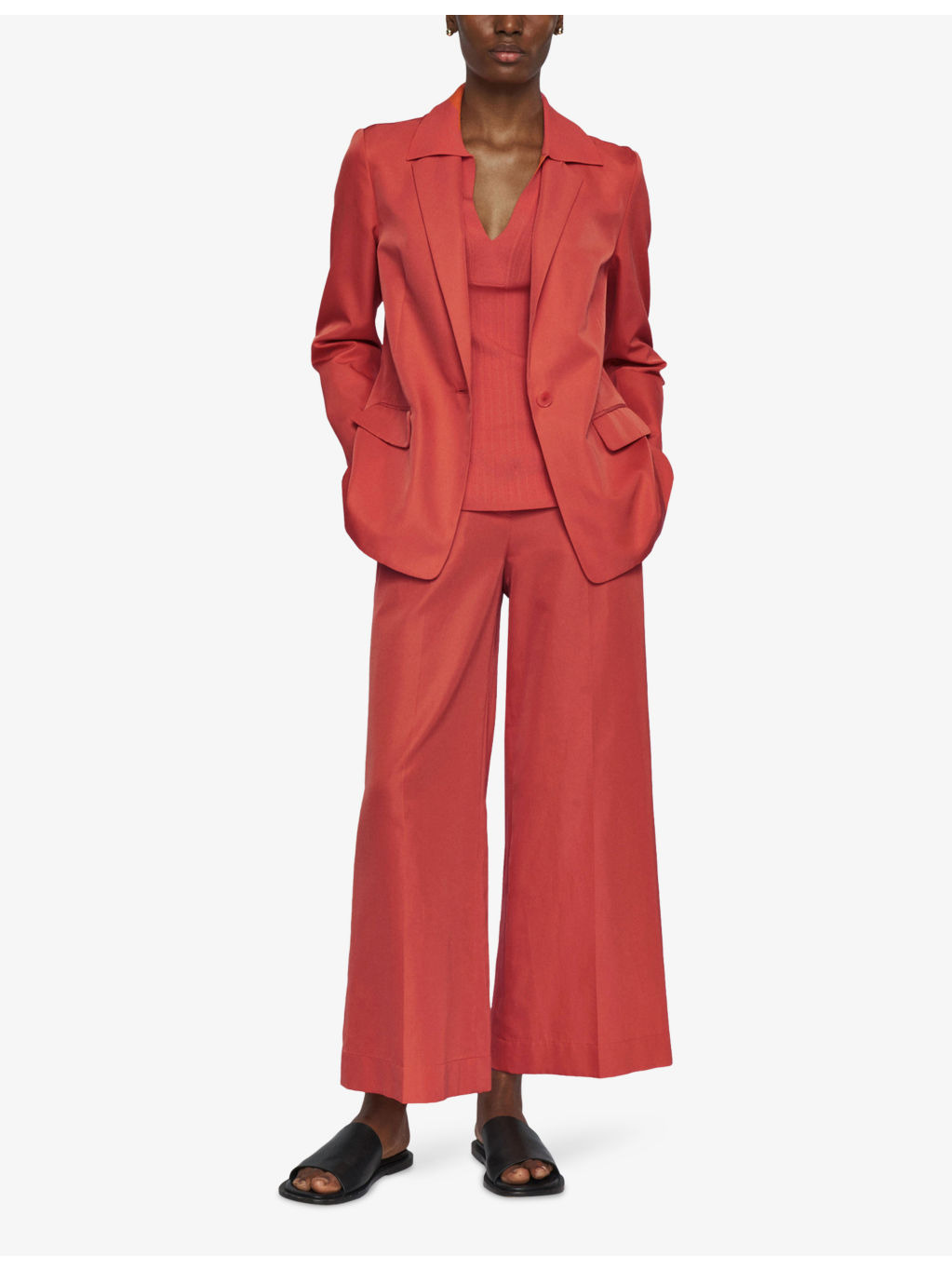 Mela Single-Breasted Silk and Cotton-Blend Blazer - 2