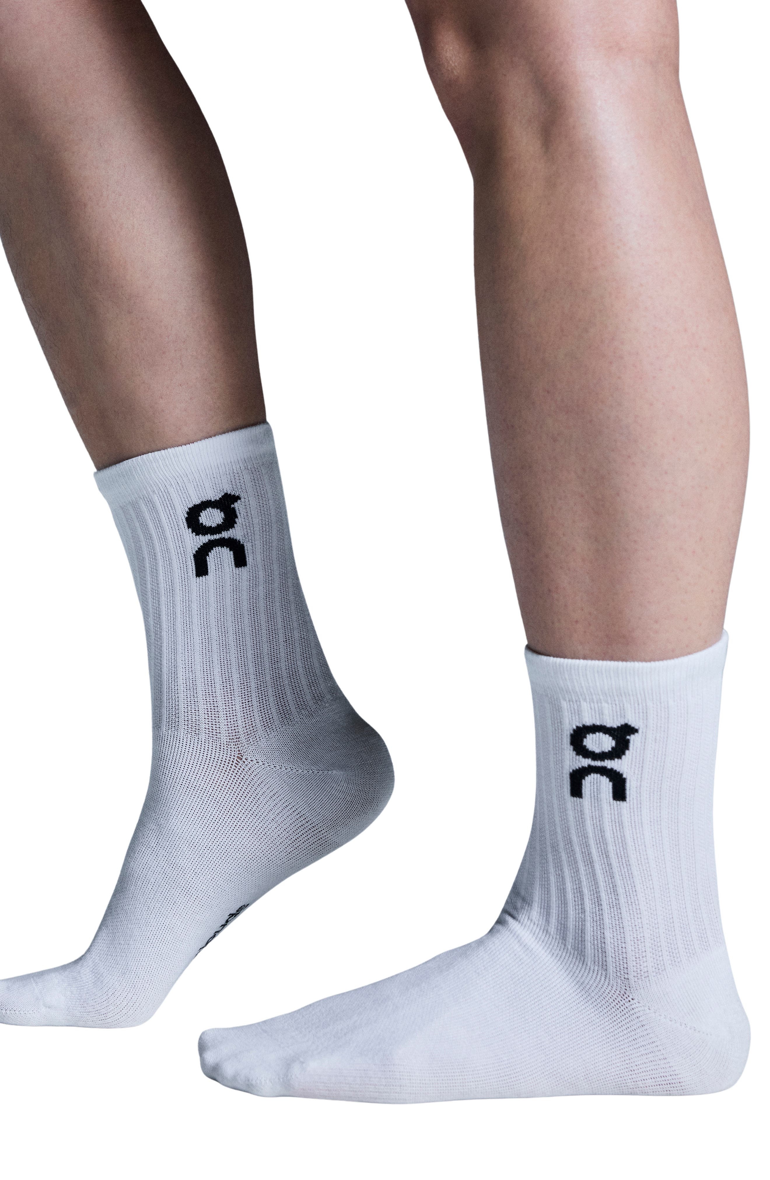On 2-Pack Logo Crew Socks in White at Nordstrom - 2