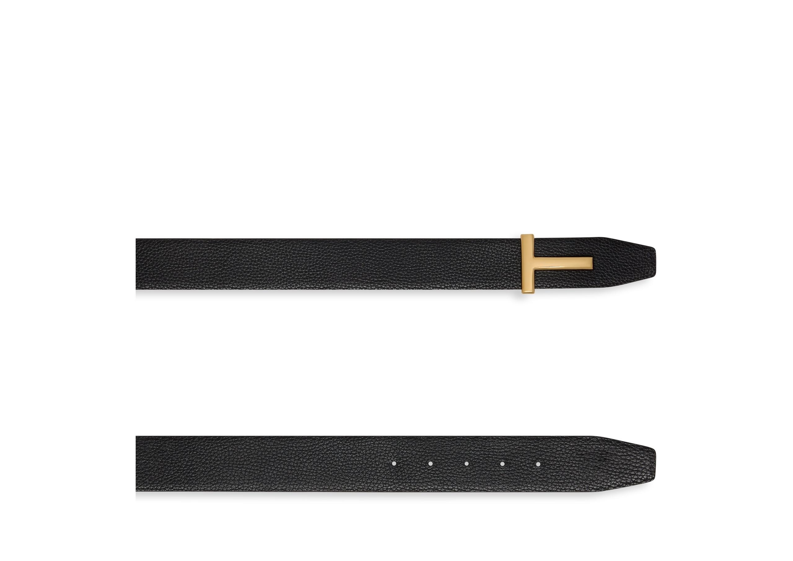 GRAIN LEATHER T ICON BELT - 4