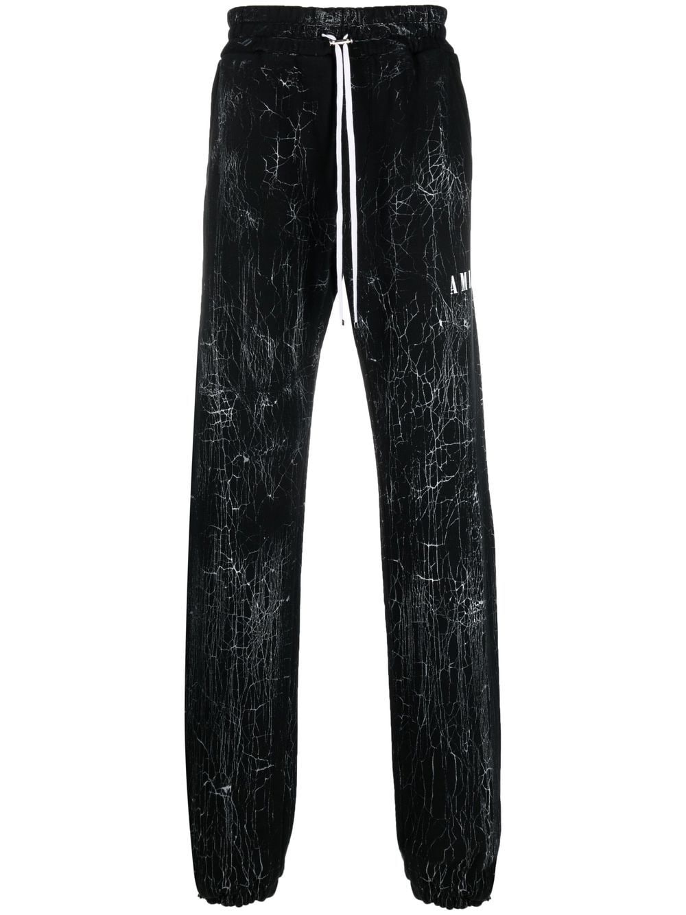 cracked-dye logo track pants - 1