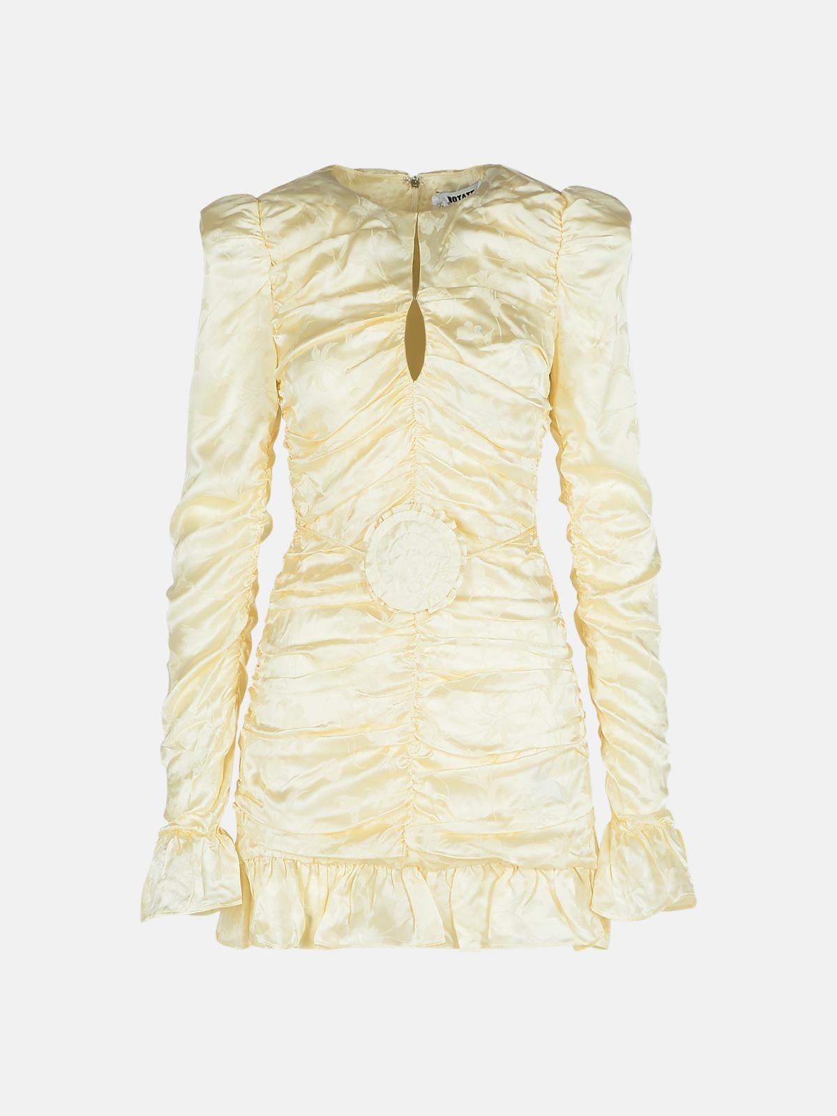 IVORY SILK DRESS - 1