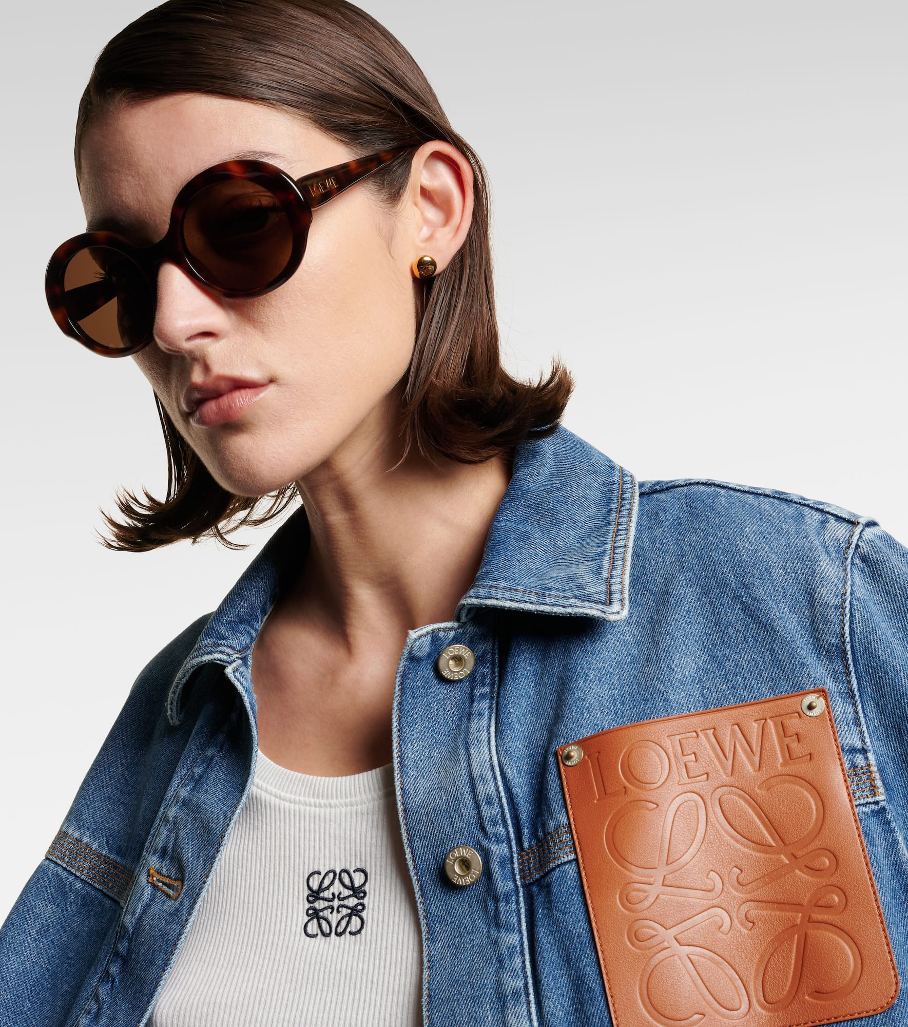 Thin round sunglasses - 3