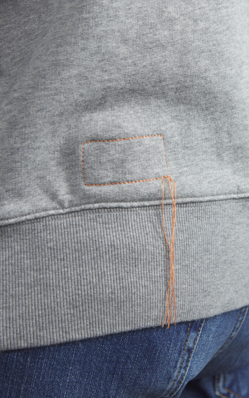 HARVARD CREWNECK SWEATSHIRT GREY MELANGE - 8
