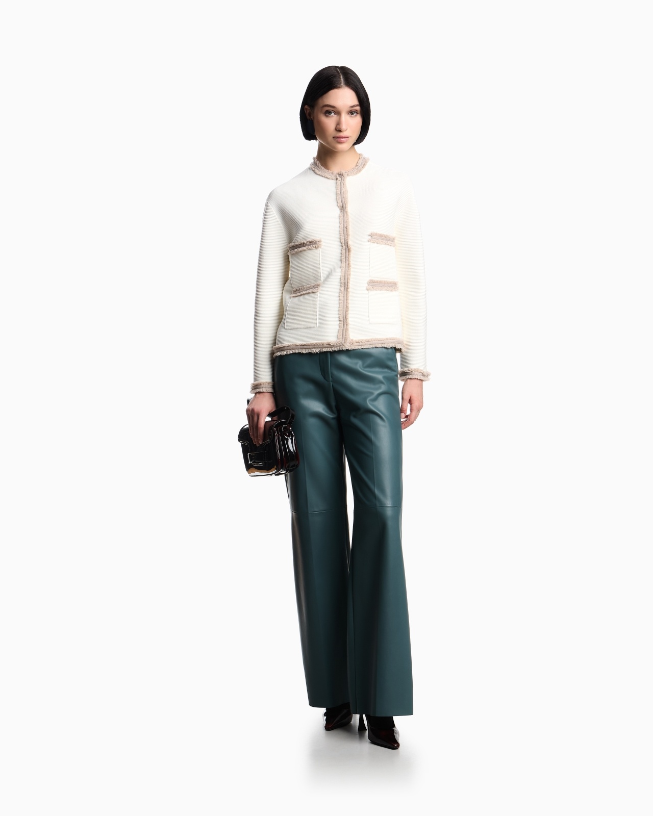 OTTOMAN FABRIC JACKET WITH FRINGE TRIMS - 2