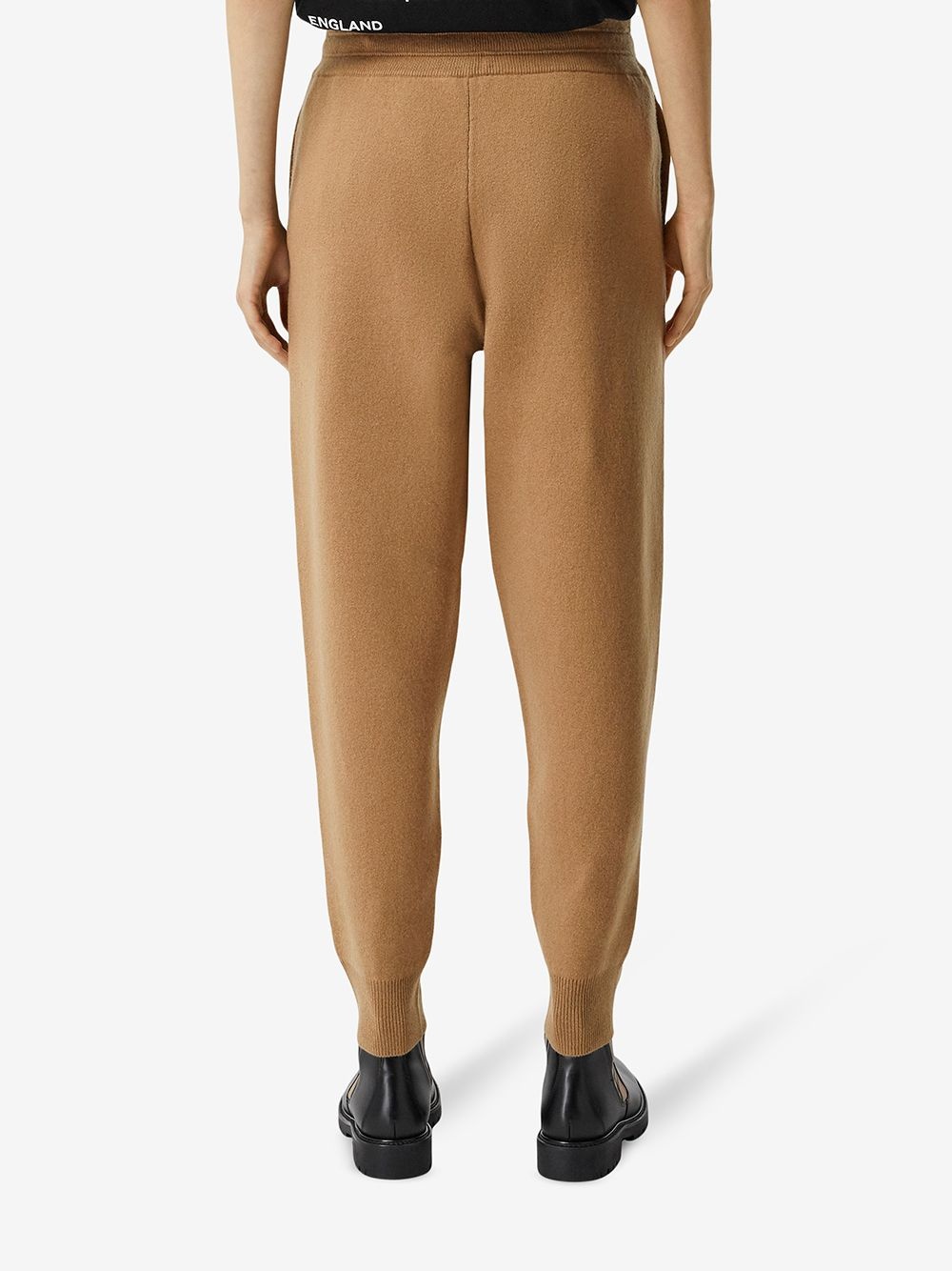 monogram cashmere track pants - 4